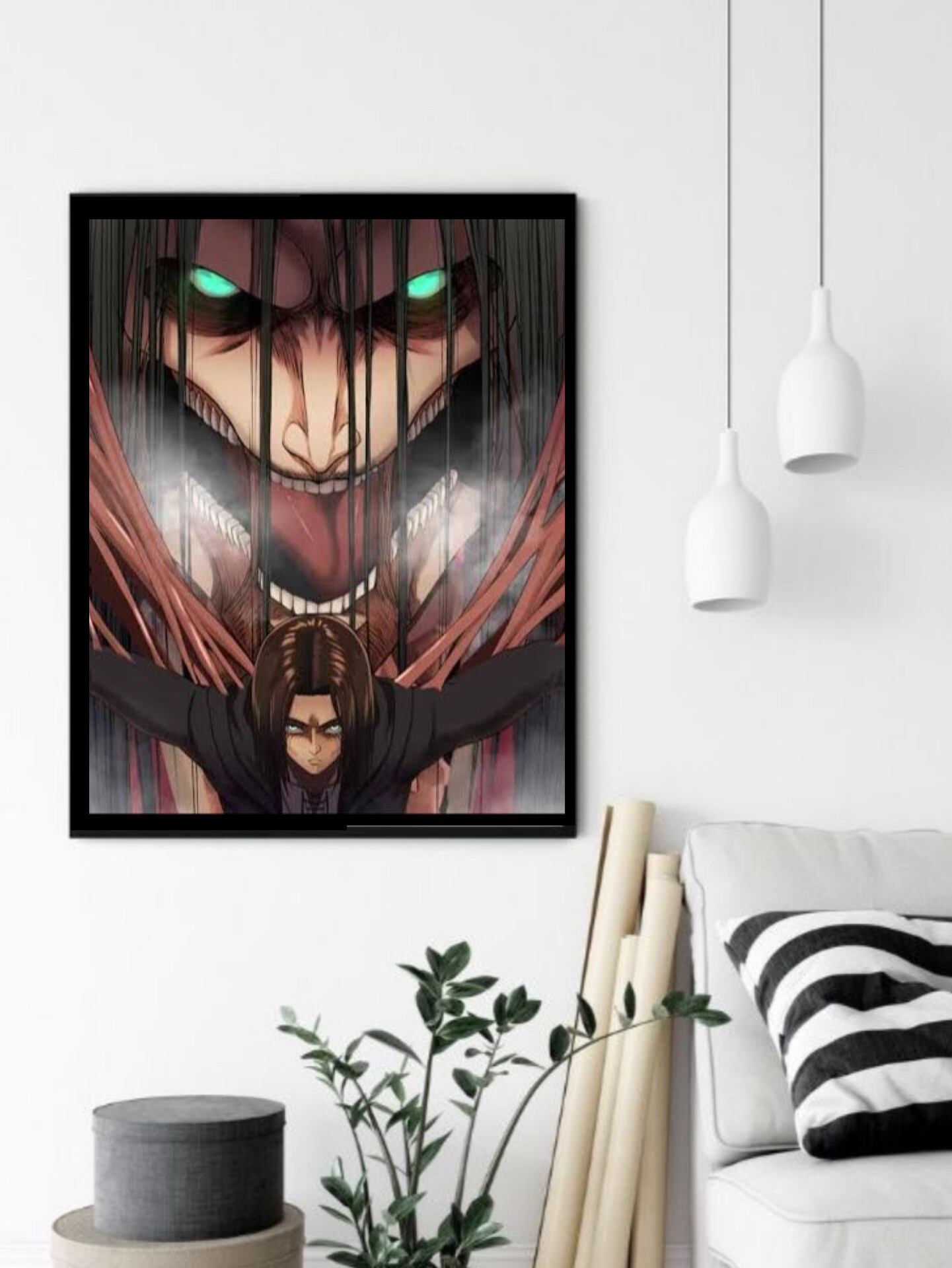تابلو قاب عکس حمله به تایتان attack on titan