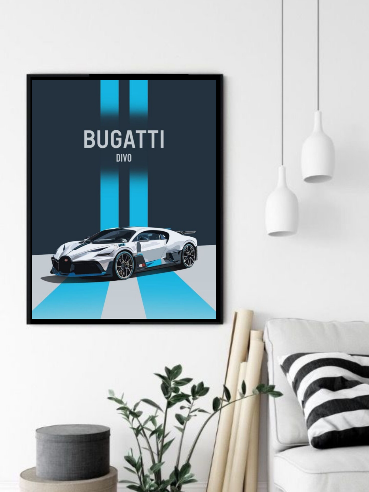 تابلو قاب عکس بوگاتی bugatti