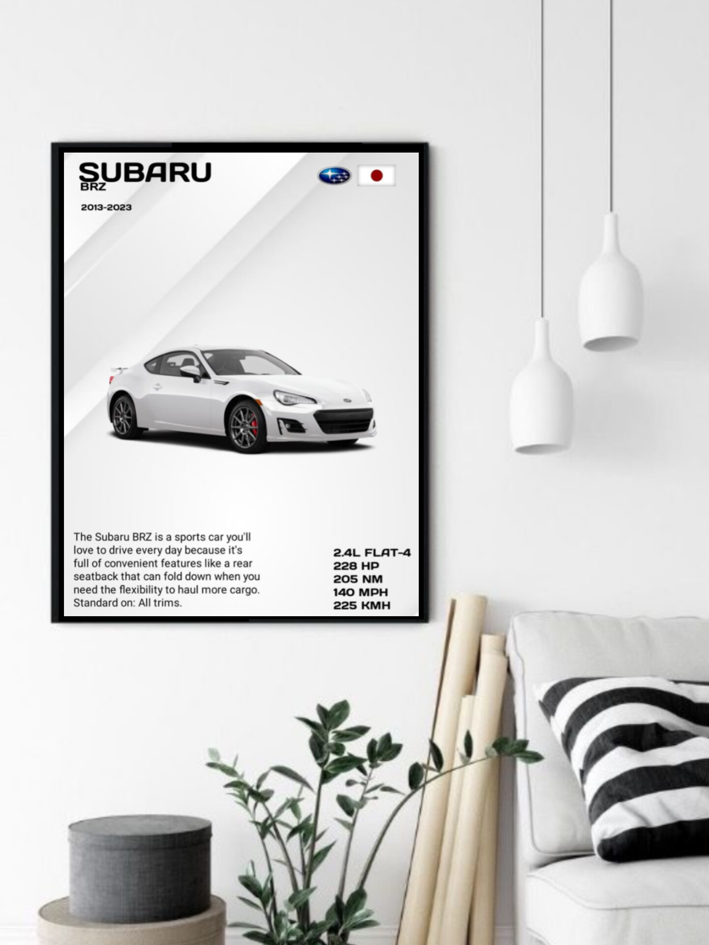 تابلو قاب عکس سوبارو subaru