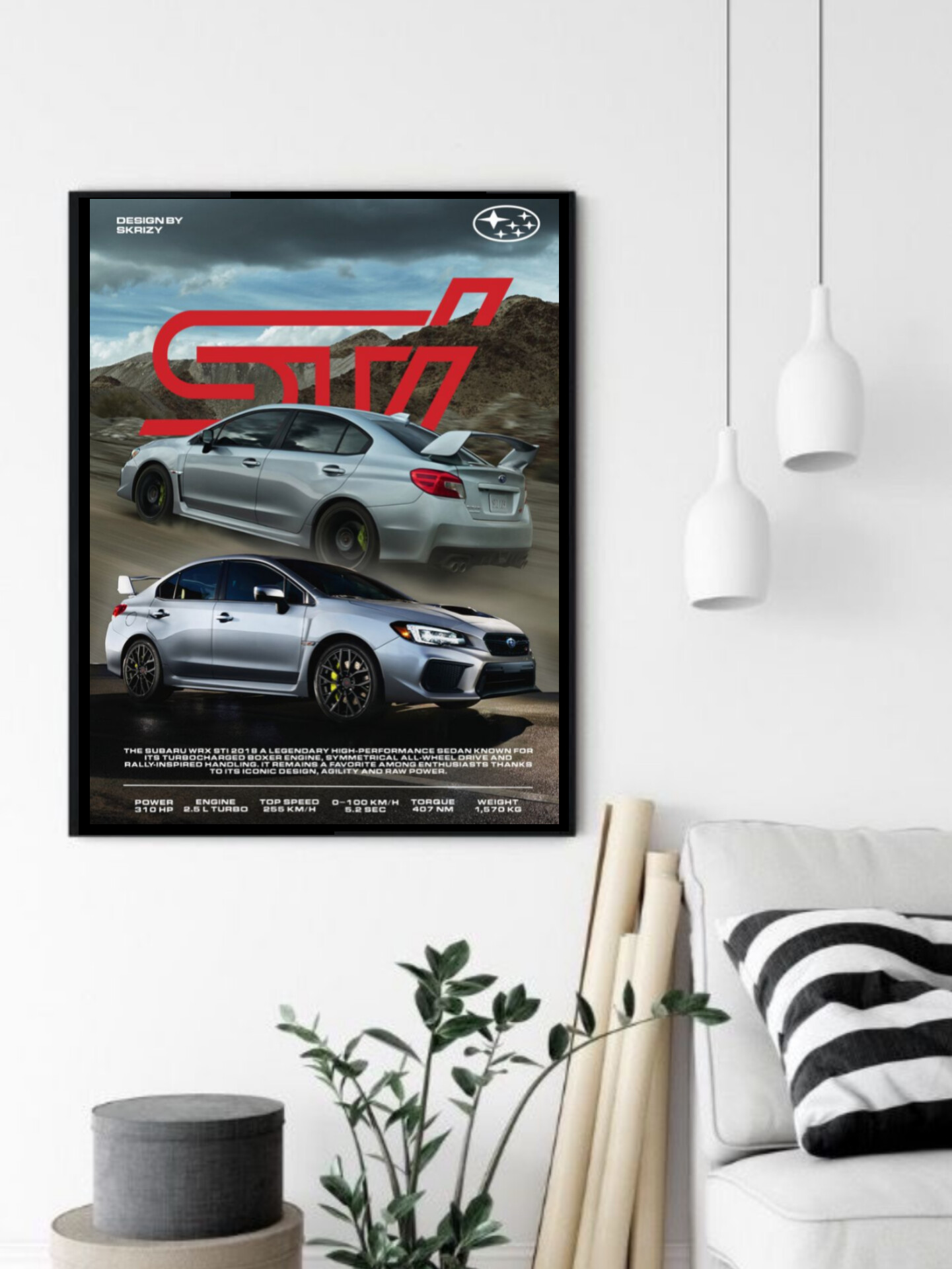 تابلو قاب عکس سوبارو subaru