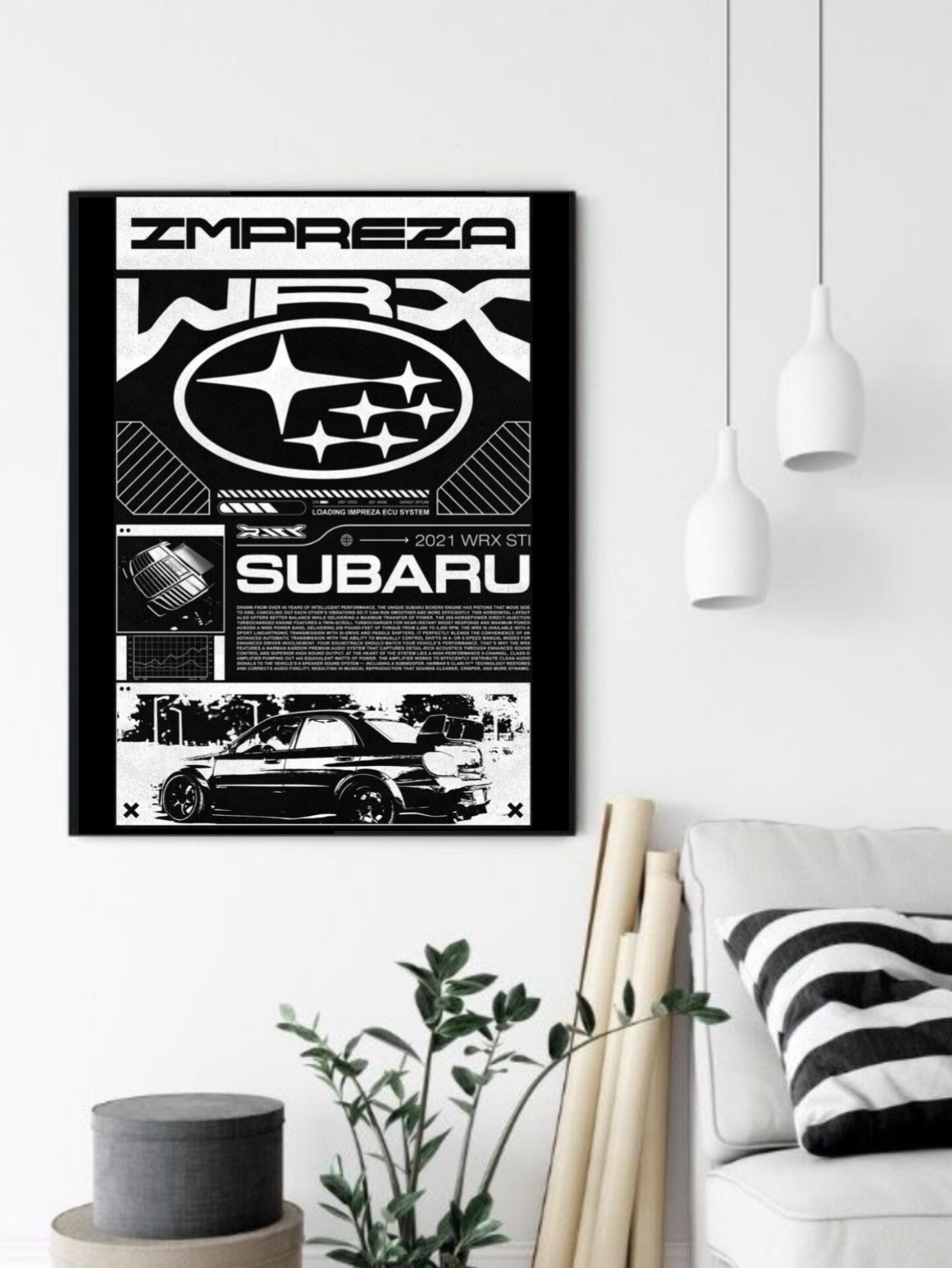 تابلو قاب عکس سوبارو subaru