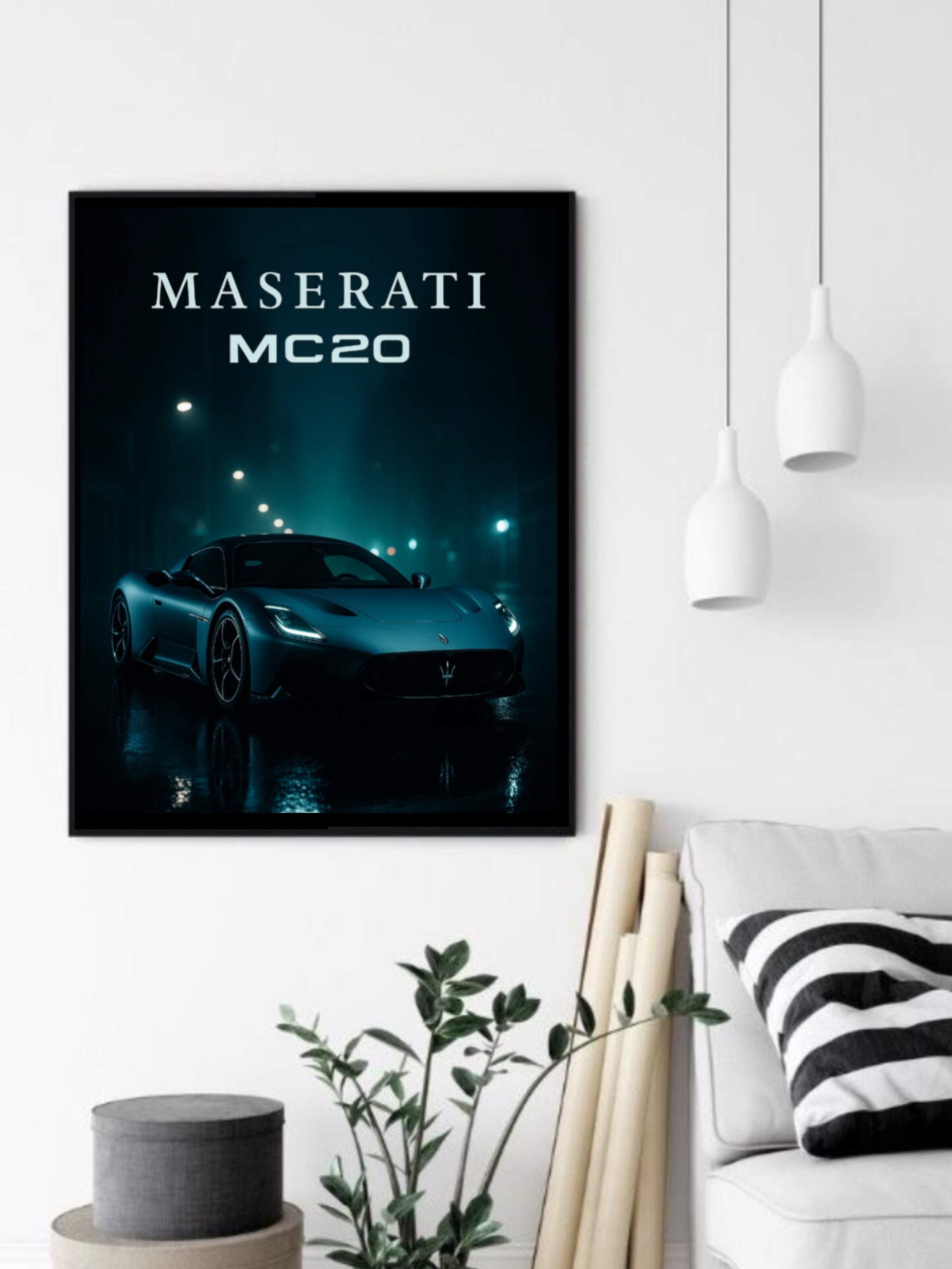 تابلو قاب عکس مازراتی maserati