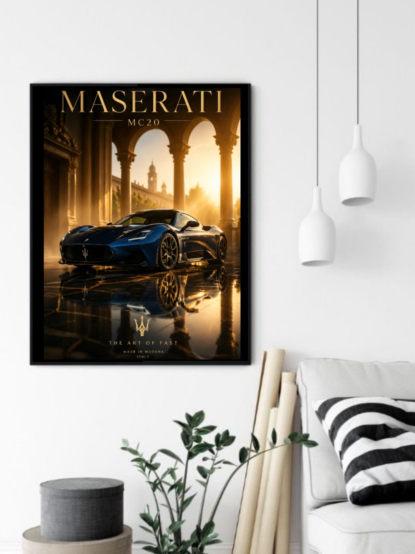 تابلو قاب عکس مازراتی maserati