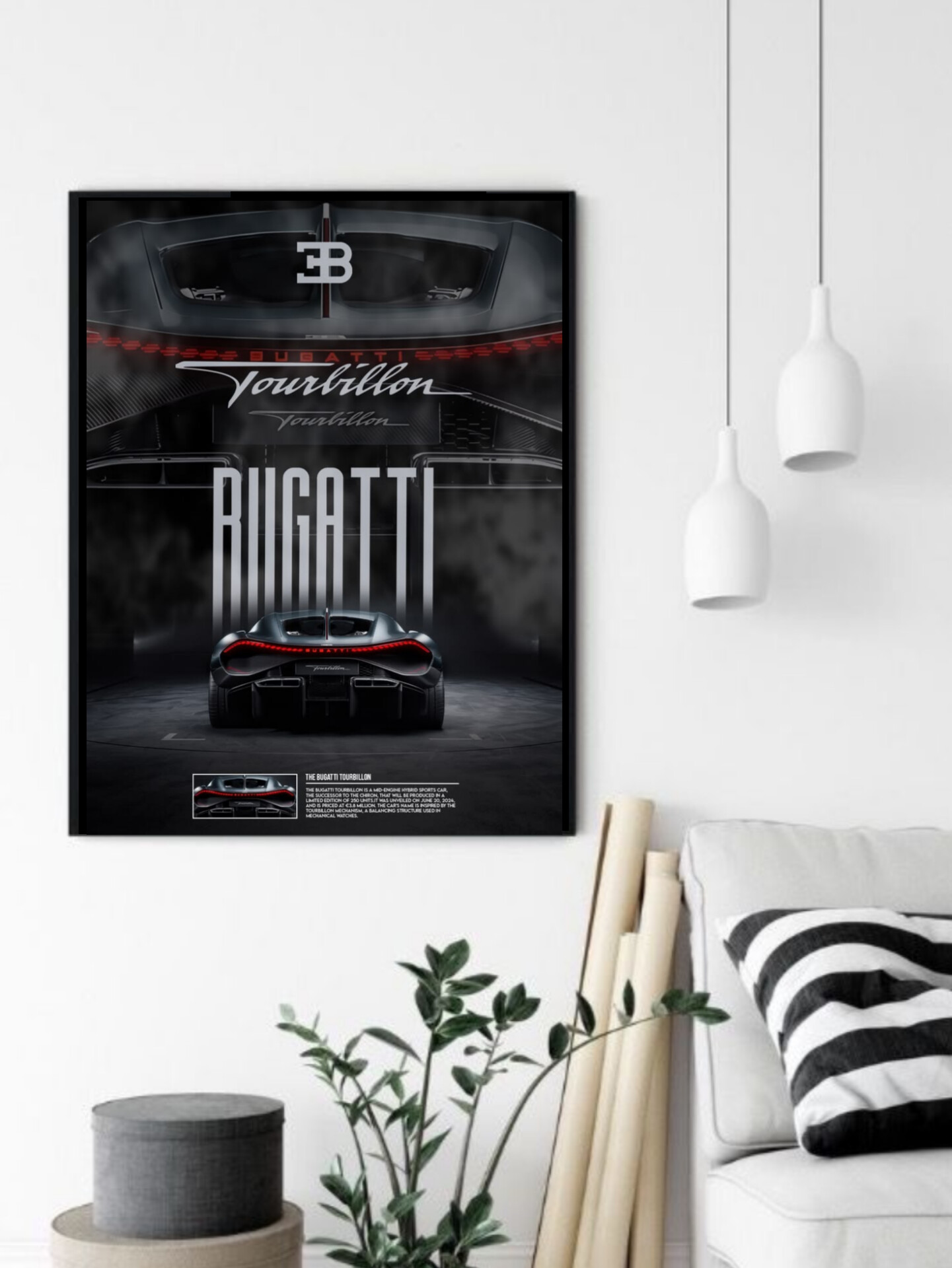 تابلو قاب عکس بوگاتی bugatti