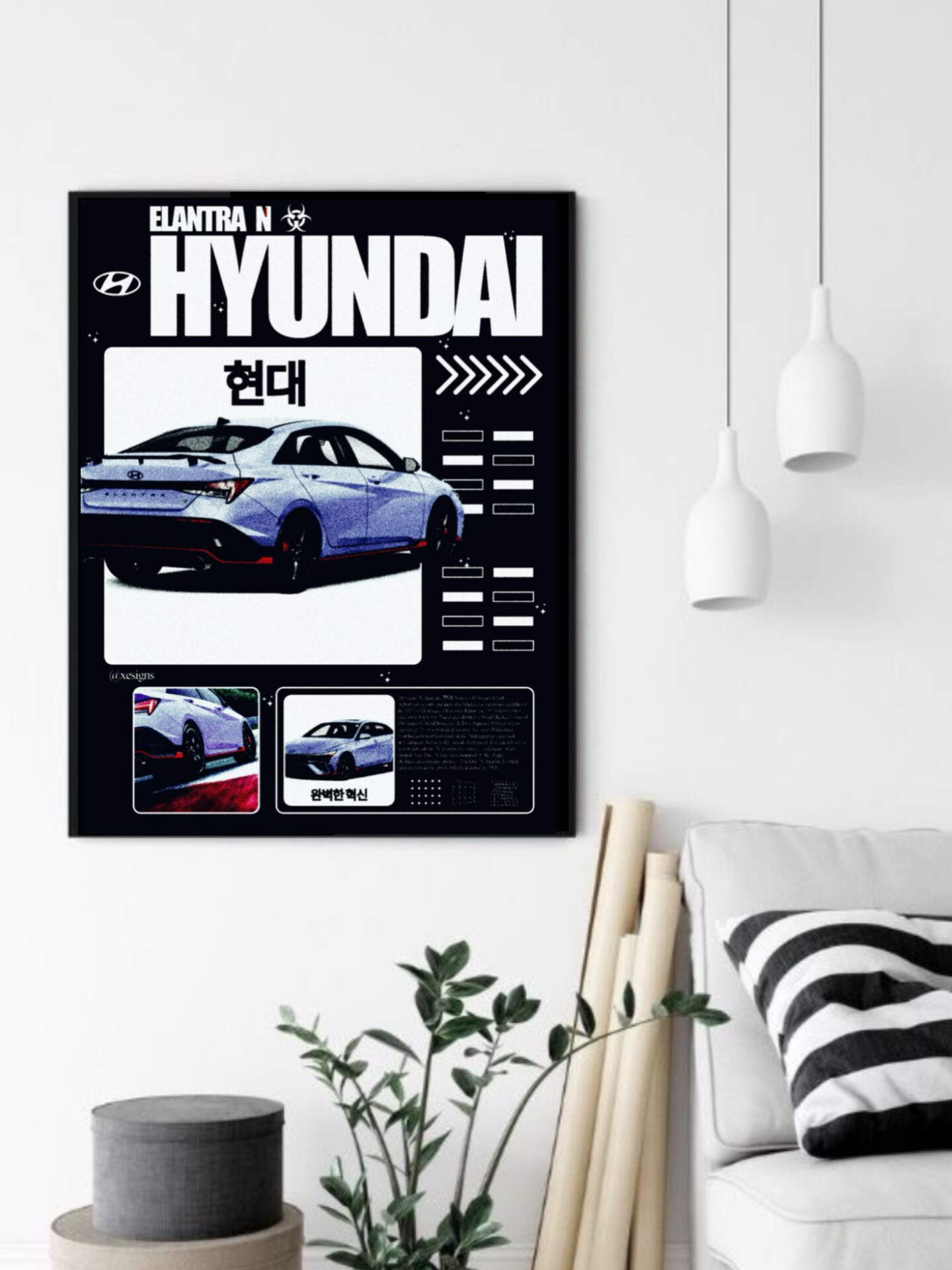 تابلو قاب عکس هیوندای hyundai