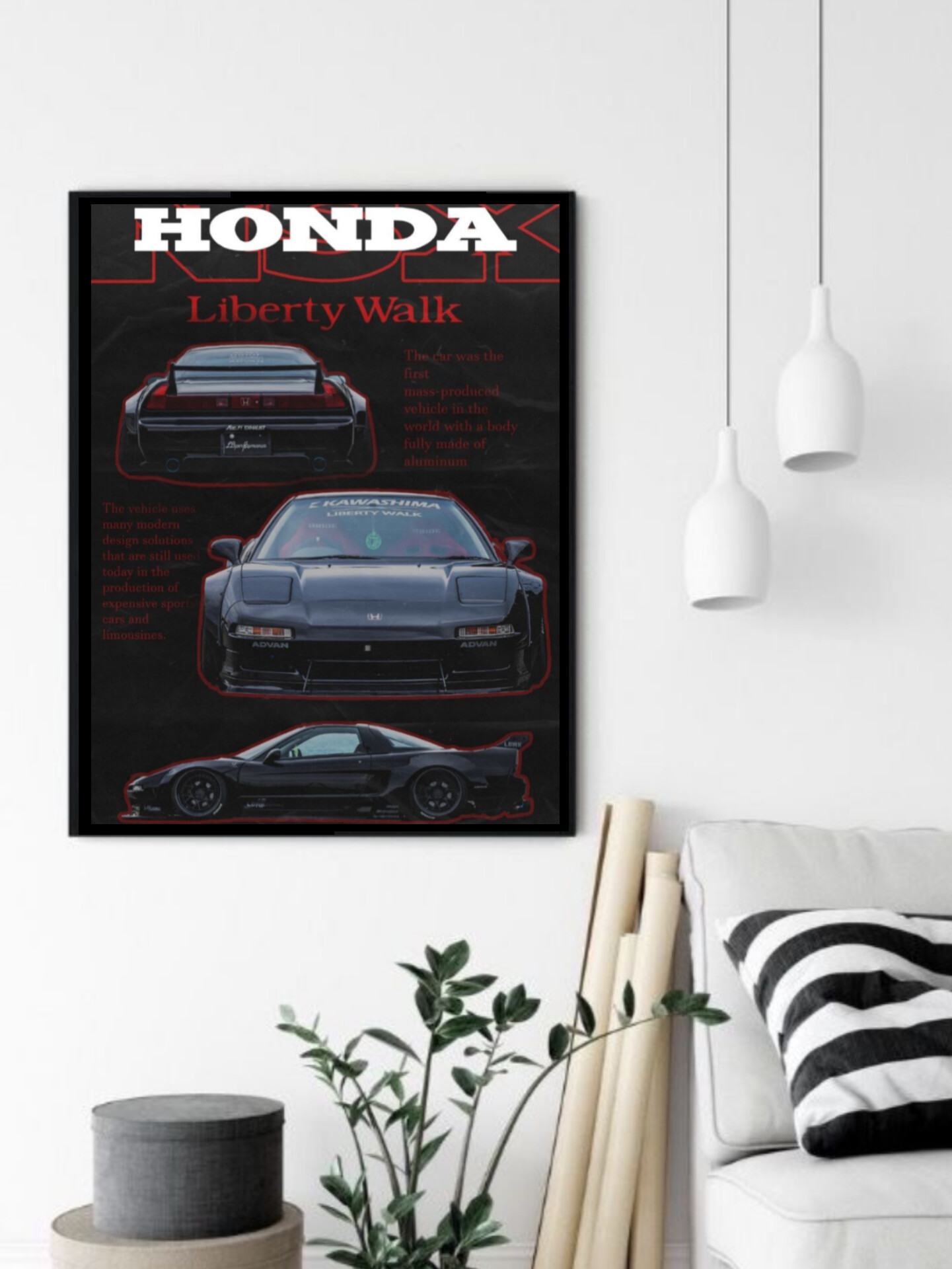 تابلو قاب عکس هوندا honda