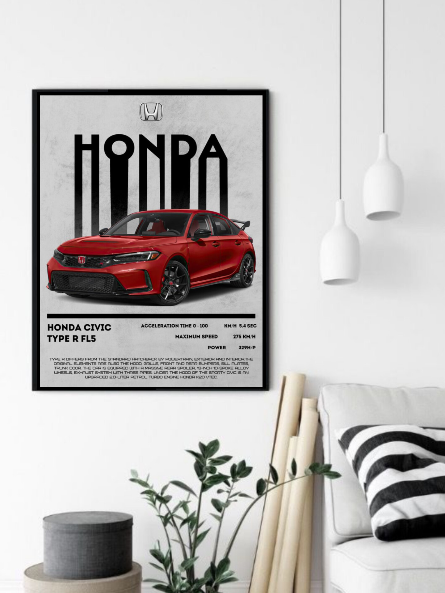 تابلو قاب عکس هوندا honda