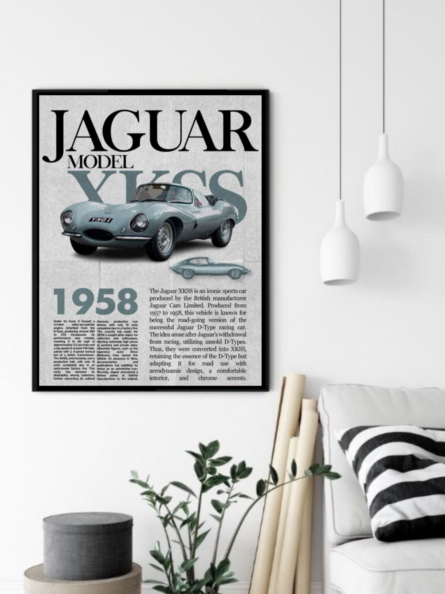 تابلو قاب عکس جگوار jaguar