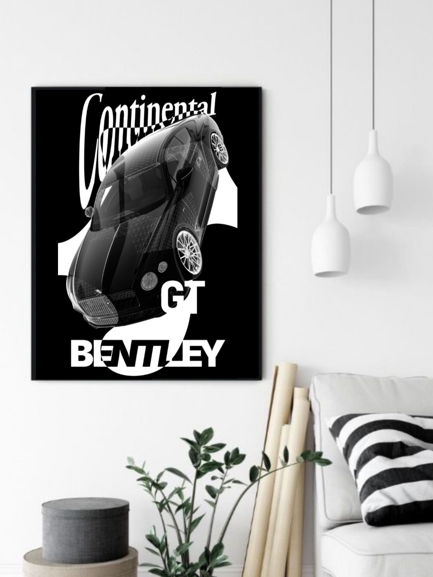 تابلو قاب عکس بنتلی bentley