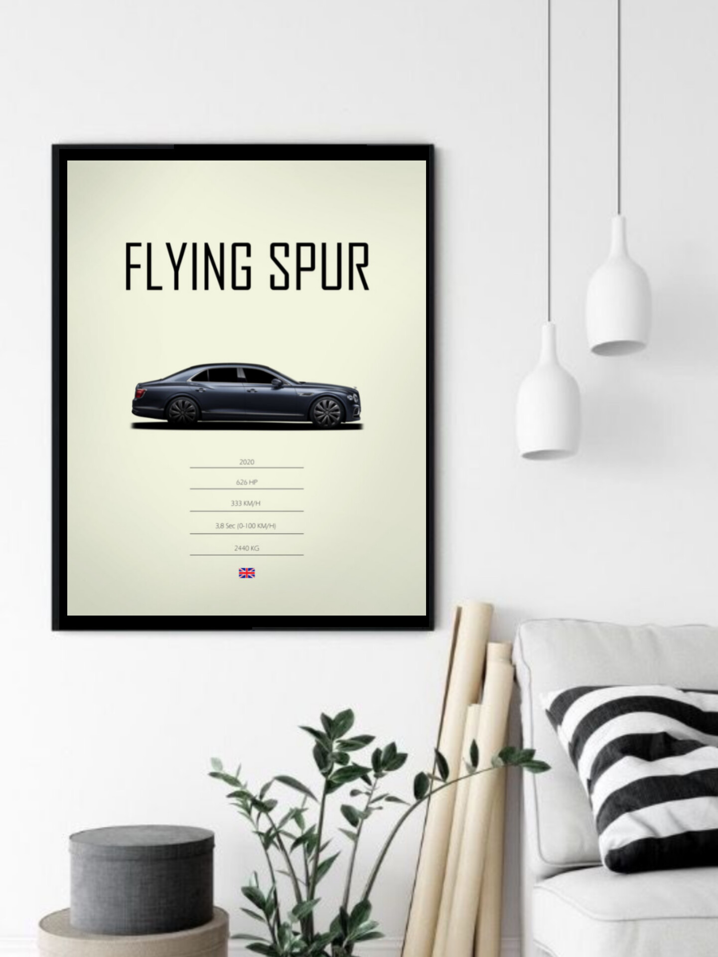تابلو قاب عکس بنتلی bentley