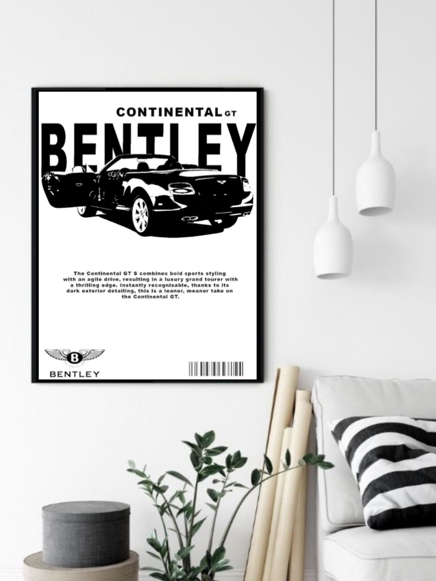 تابلو قاب عکس بنتلی bentley