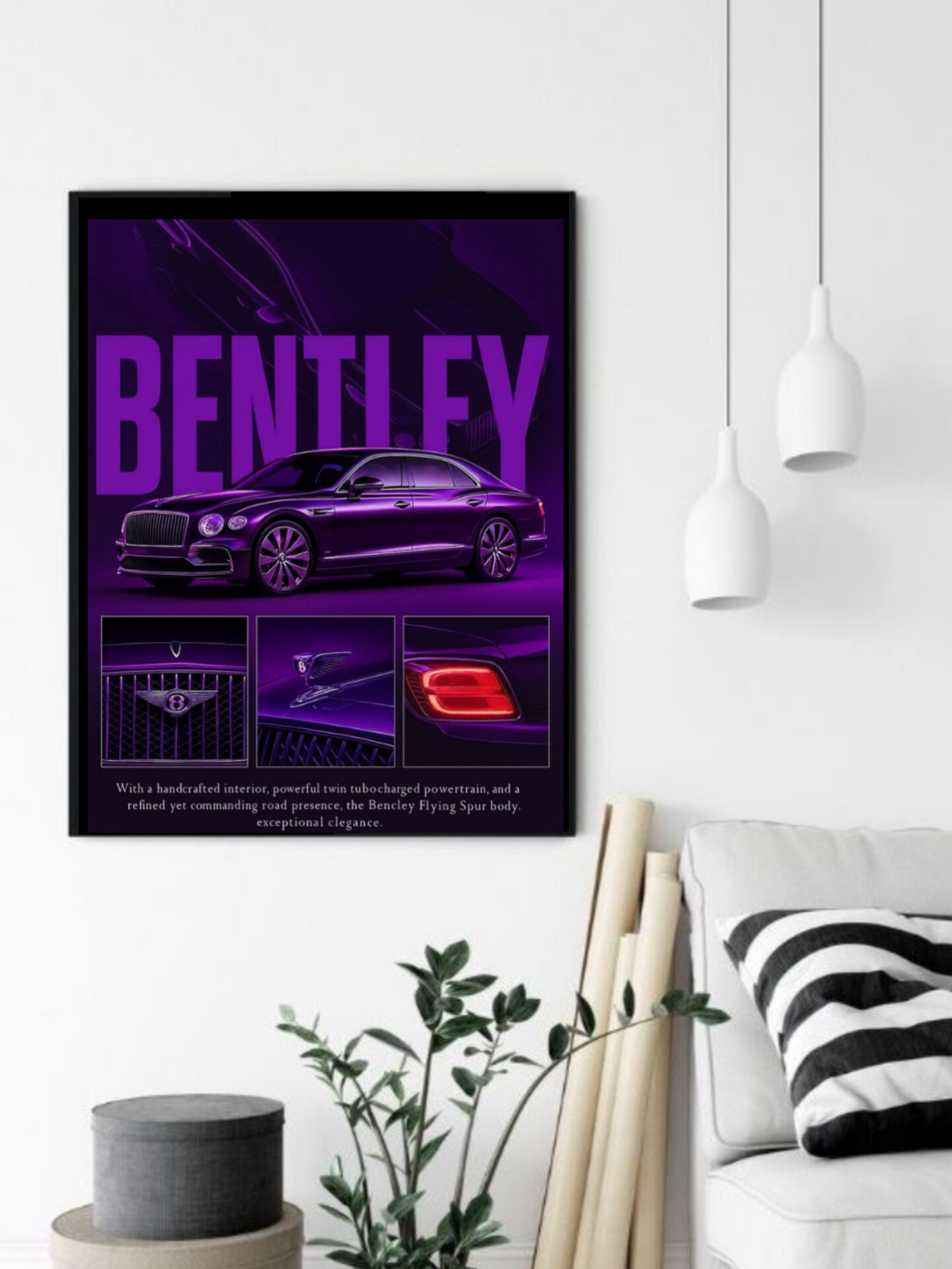 تابلو قاب عکس بنتلی bentley