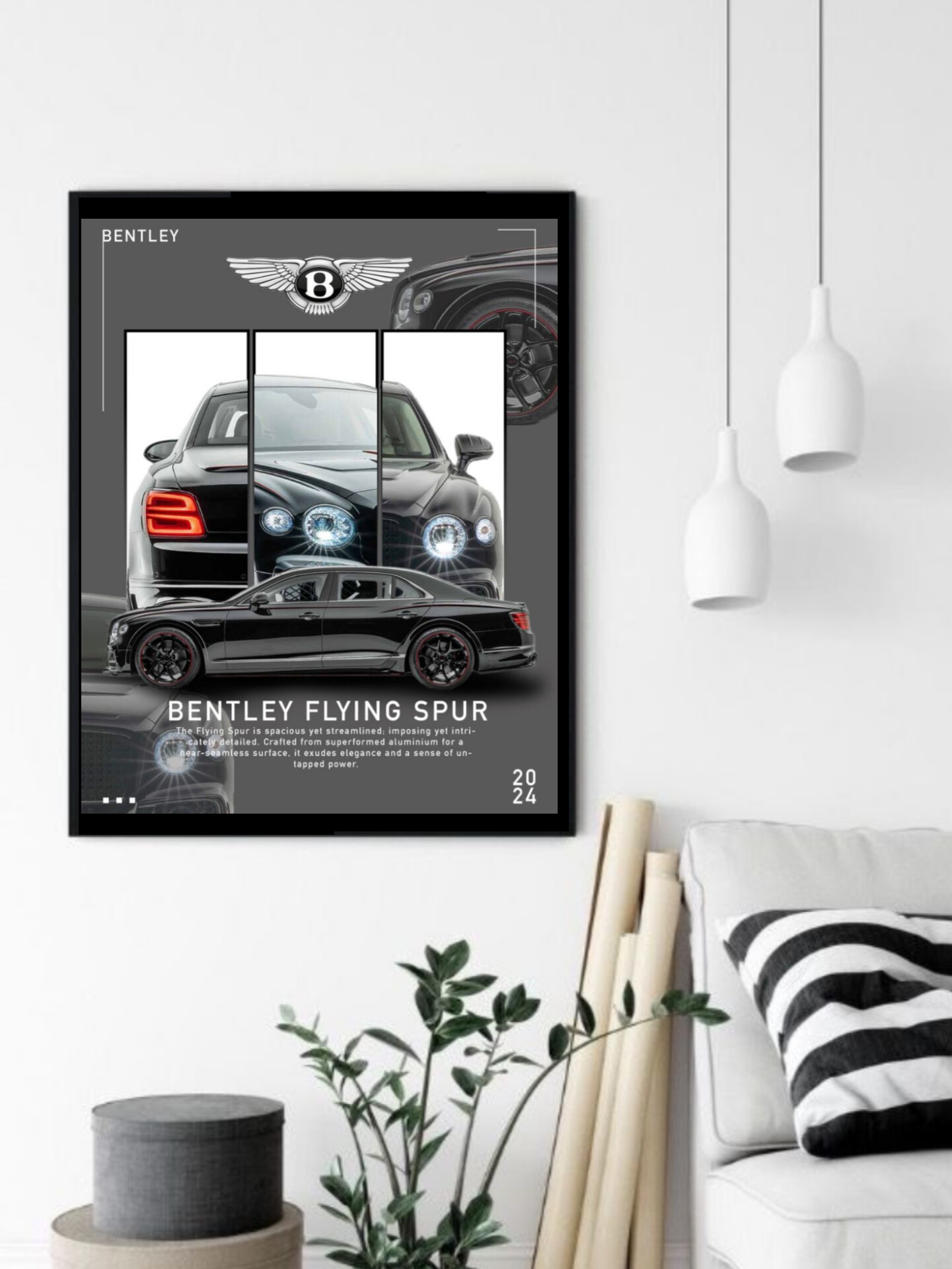 تابلو قاب عکس بنتلی bentley