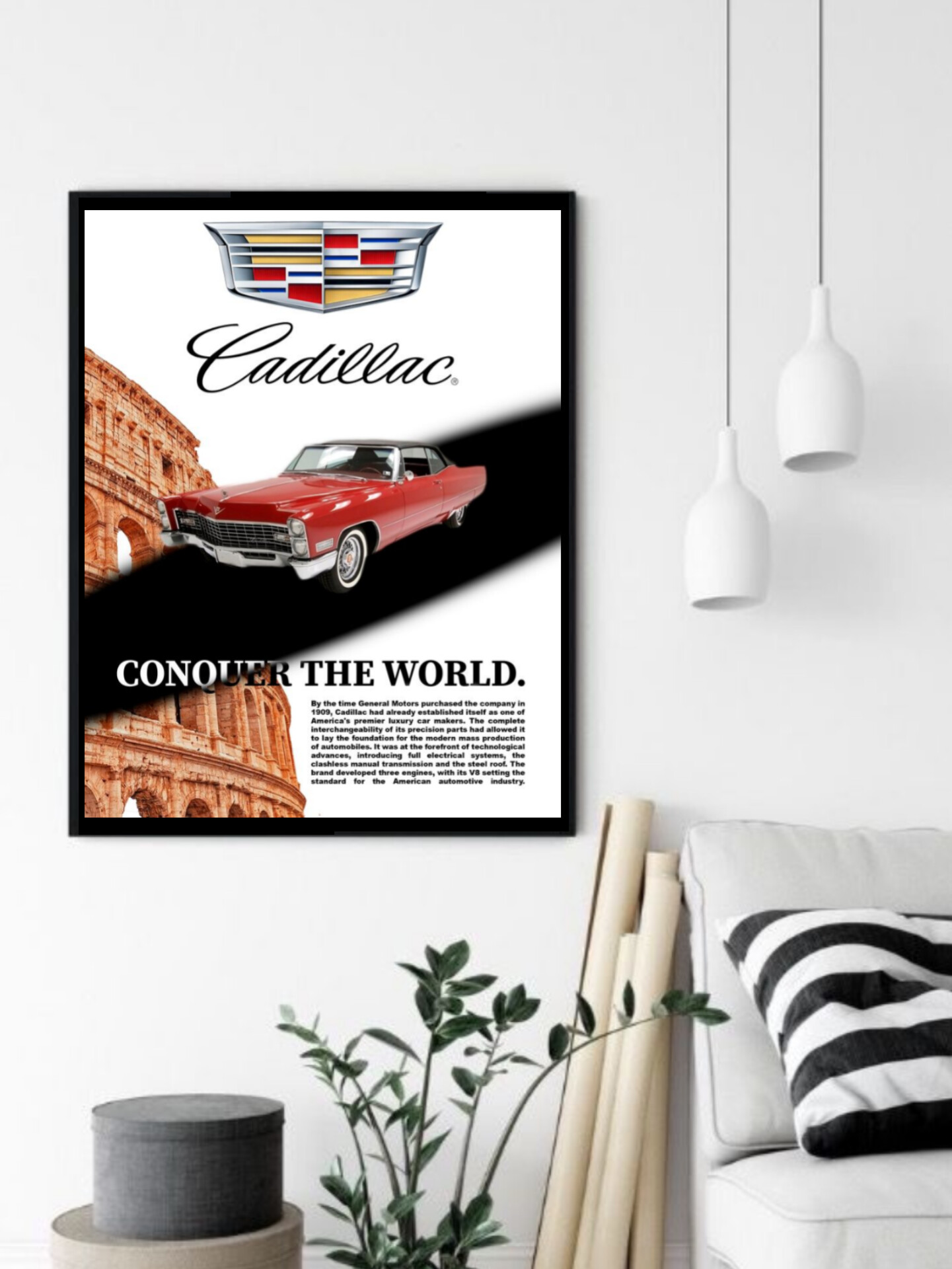 تابلو قاب عکس کادیلاک cadillac