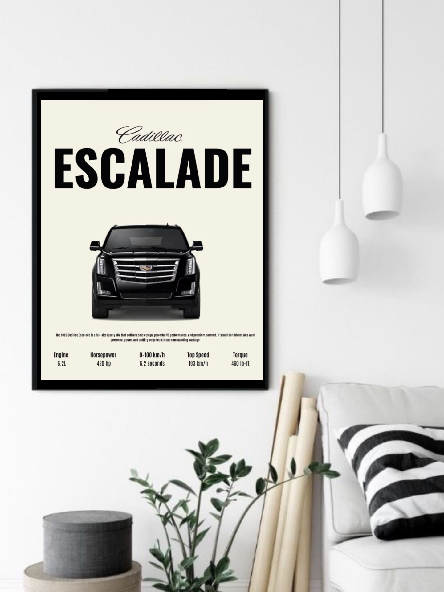 تابلو قاب عکس کادیلاک cadillac