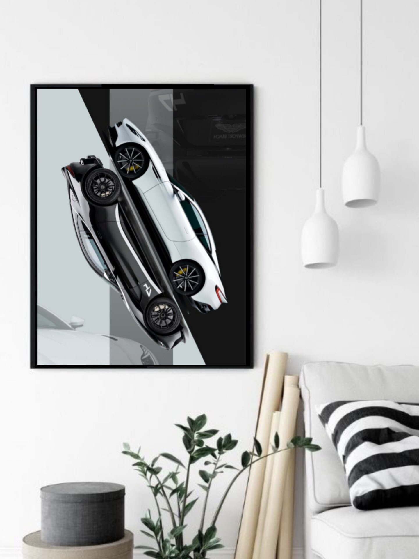 تابلو قاب عکس استون مارتین aston martin