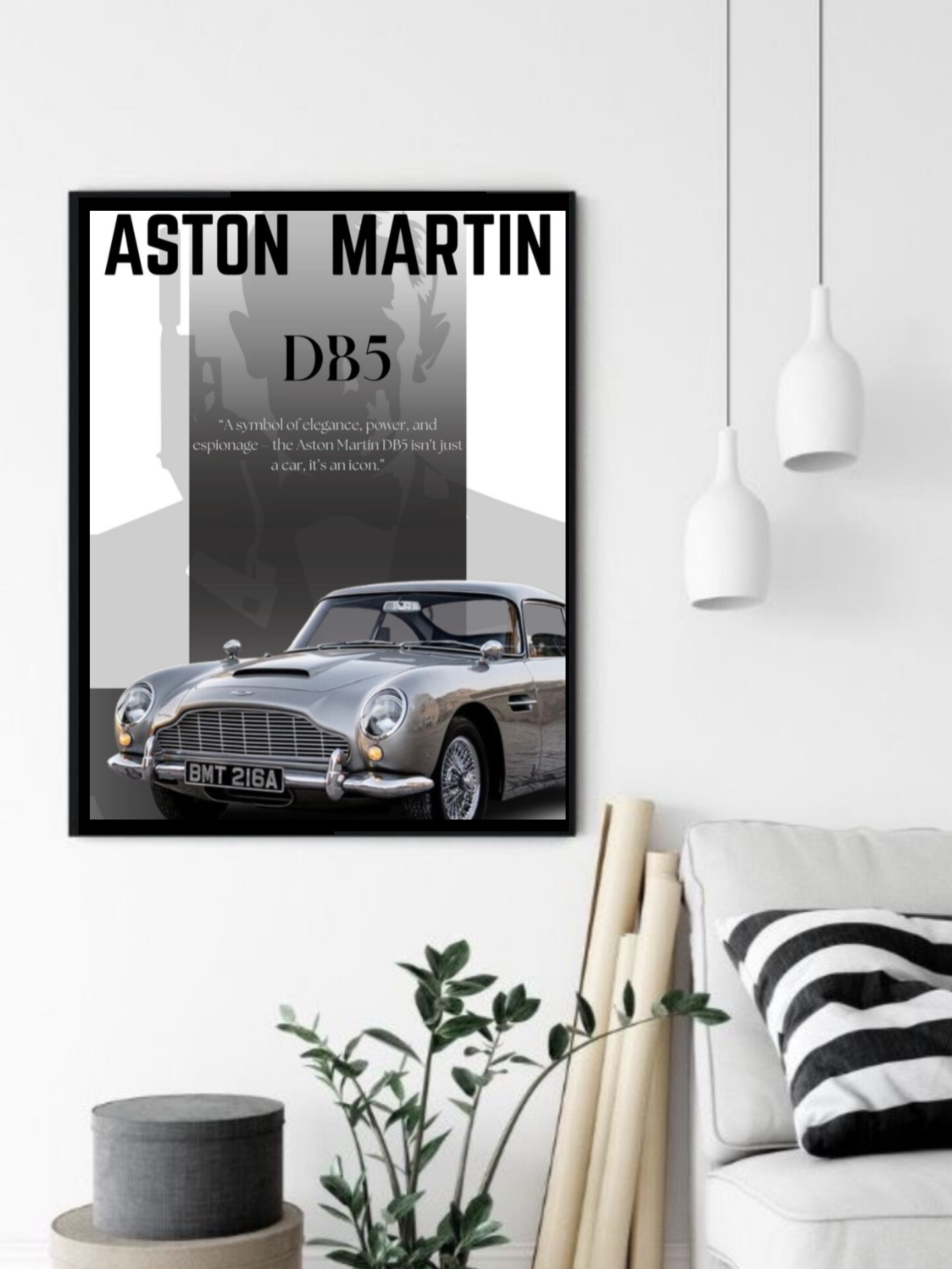 تابلو قاب عکس استون مارتین aston martin