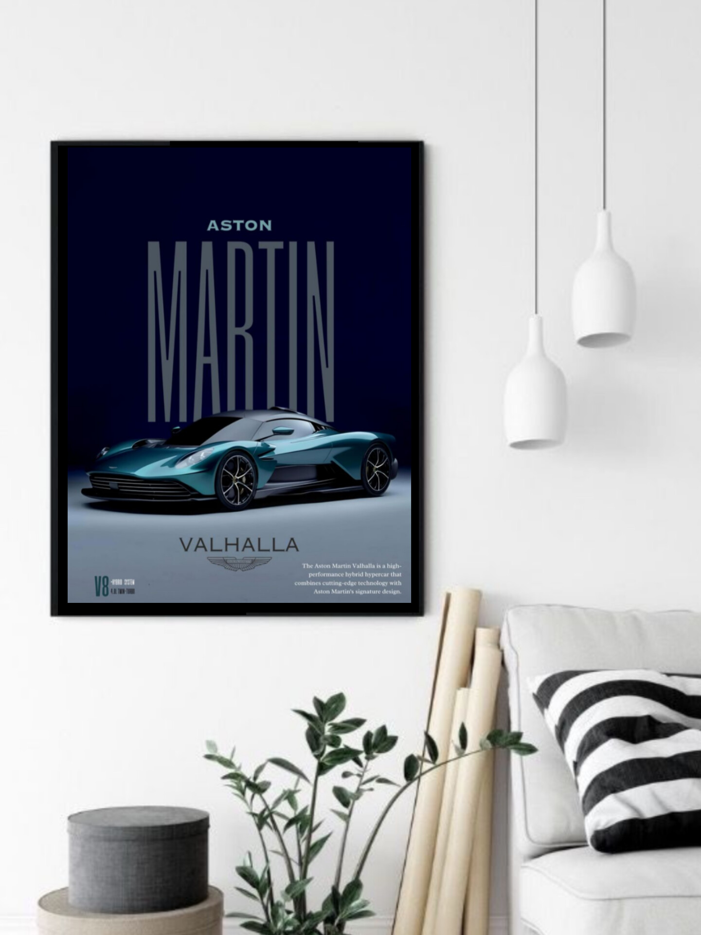 تابلو قاب عکس استون مارتین aston martin
