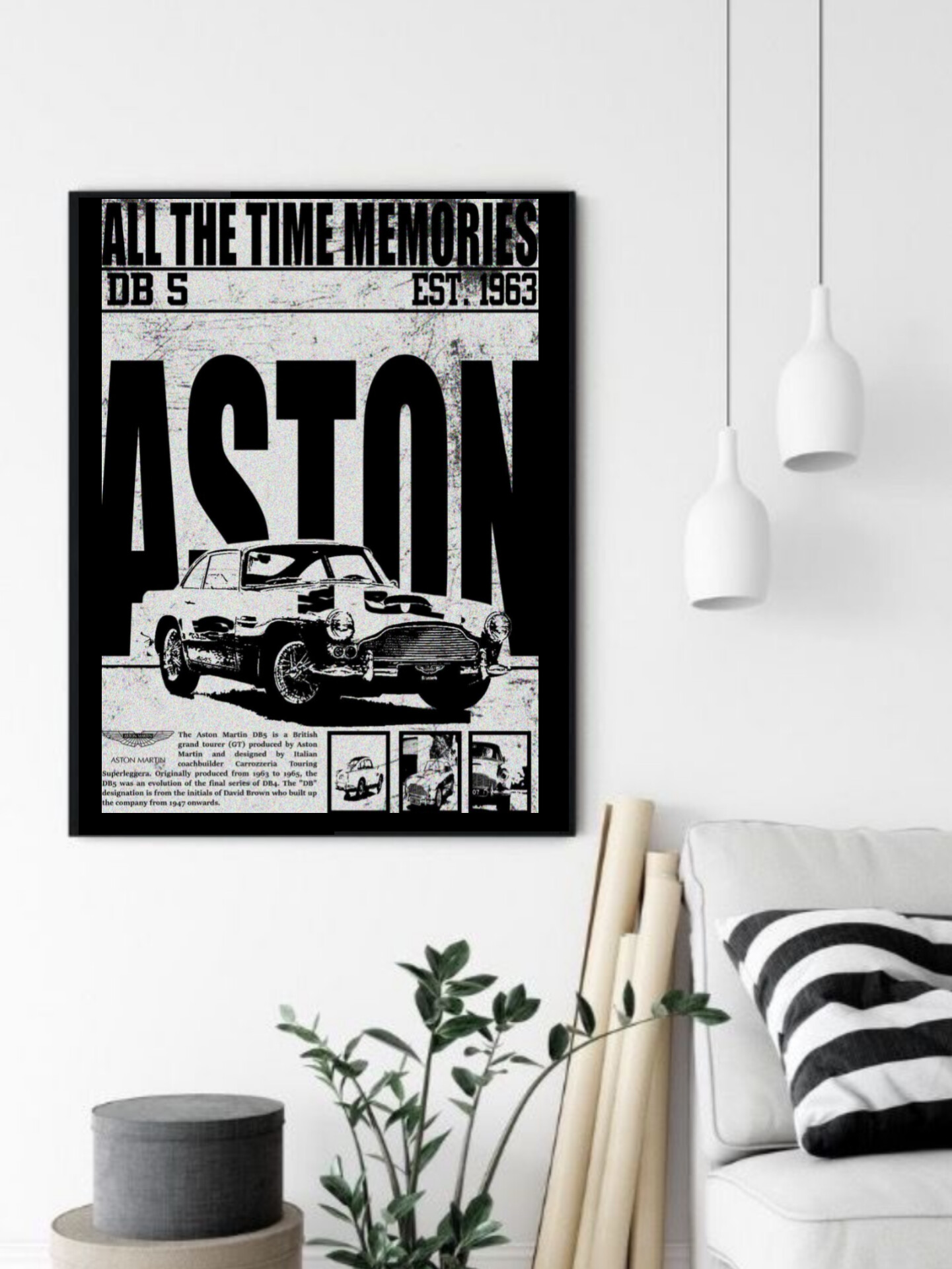 تابلو قاب عکس استون مارتین aston martin