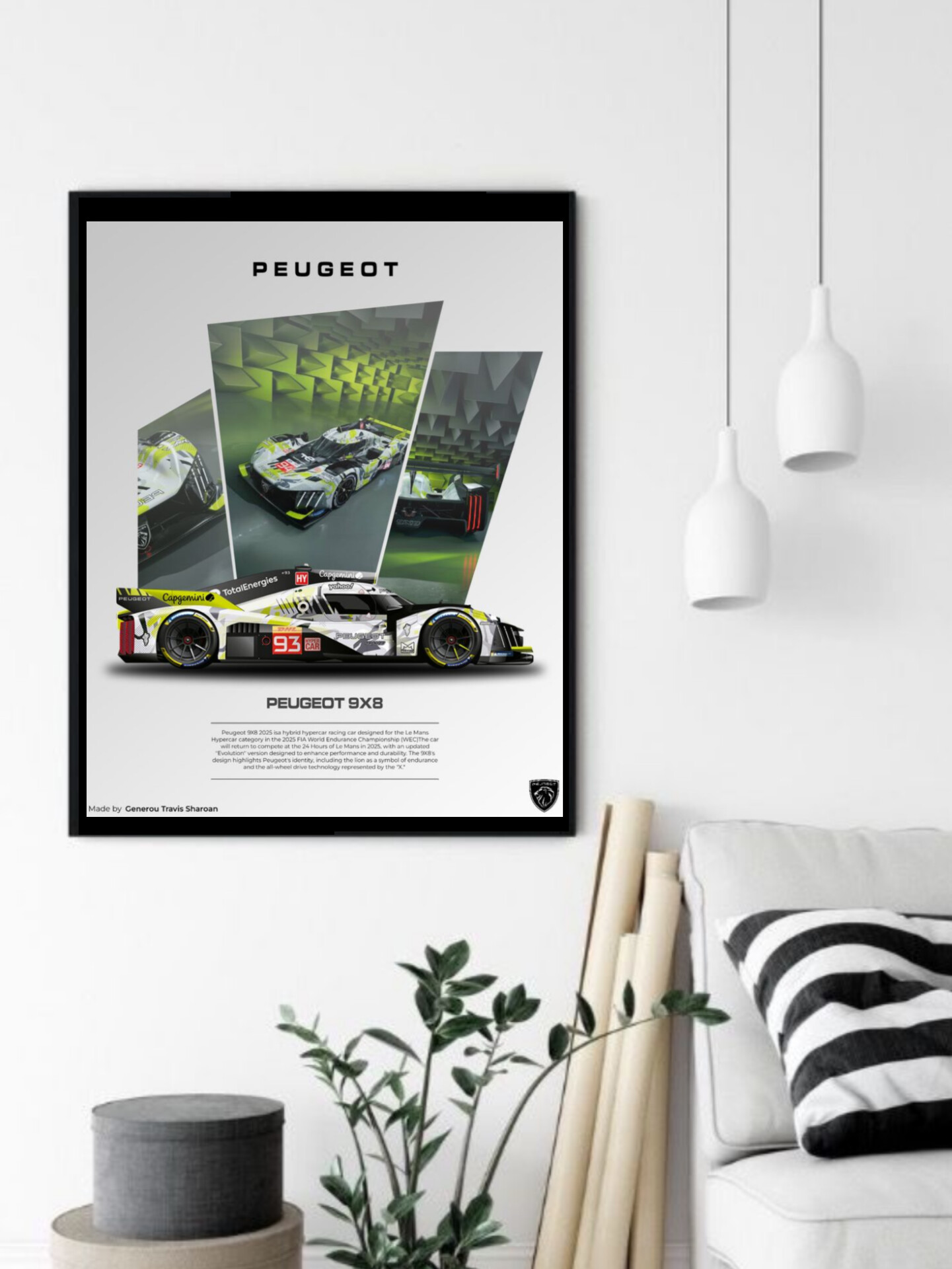 تابلو قاب عکس پژو peugeot