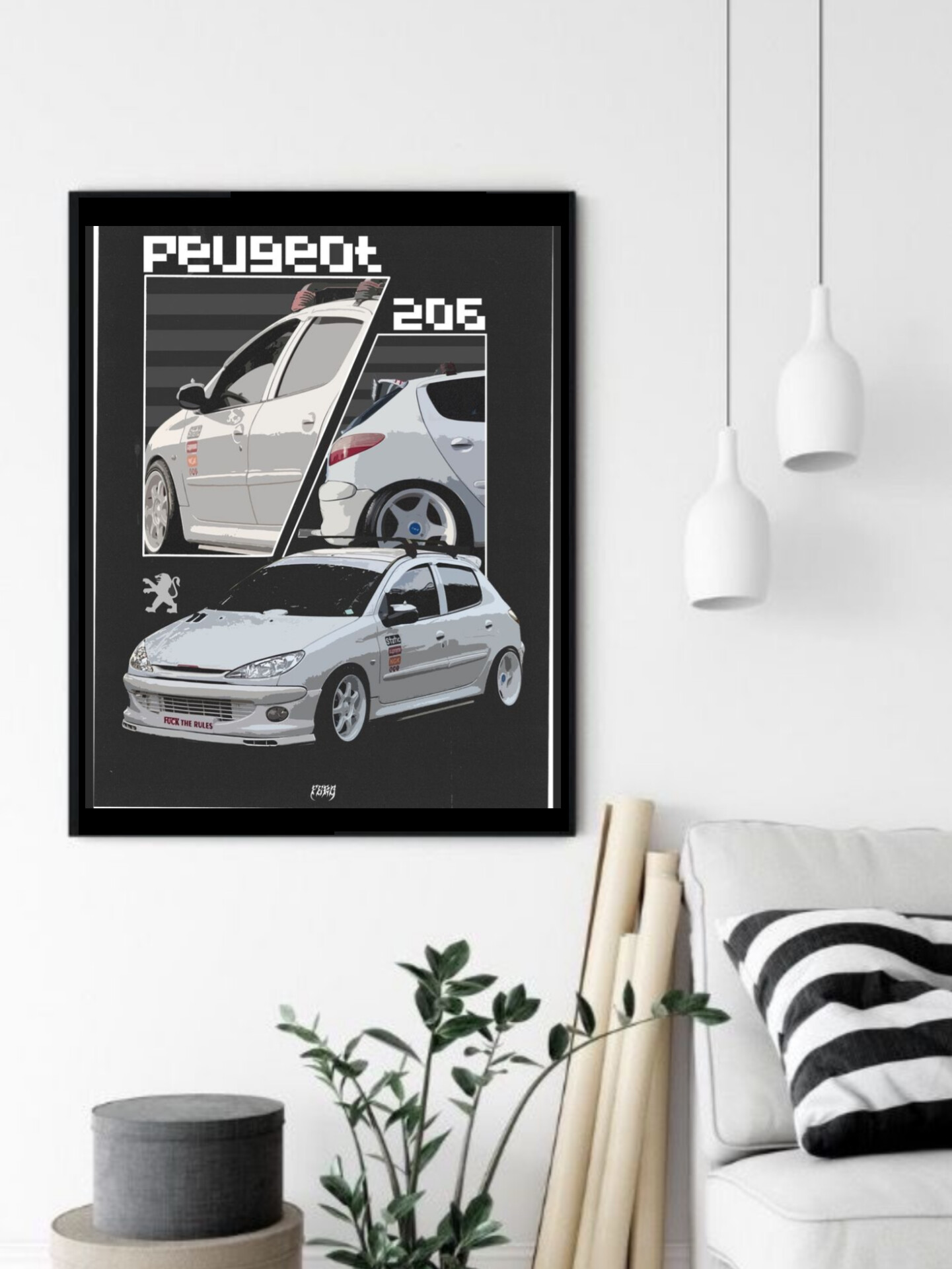 تابلو قاب عکس پژو peugeot