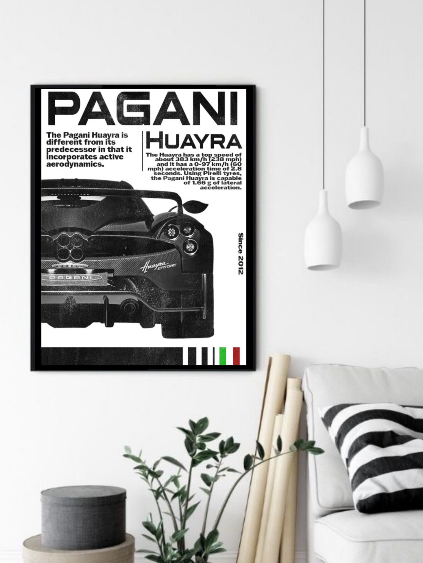 تابلو قاب عکس پاگانی pagani