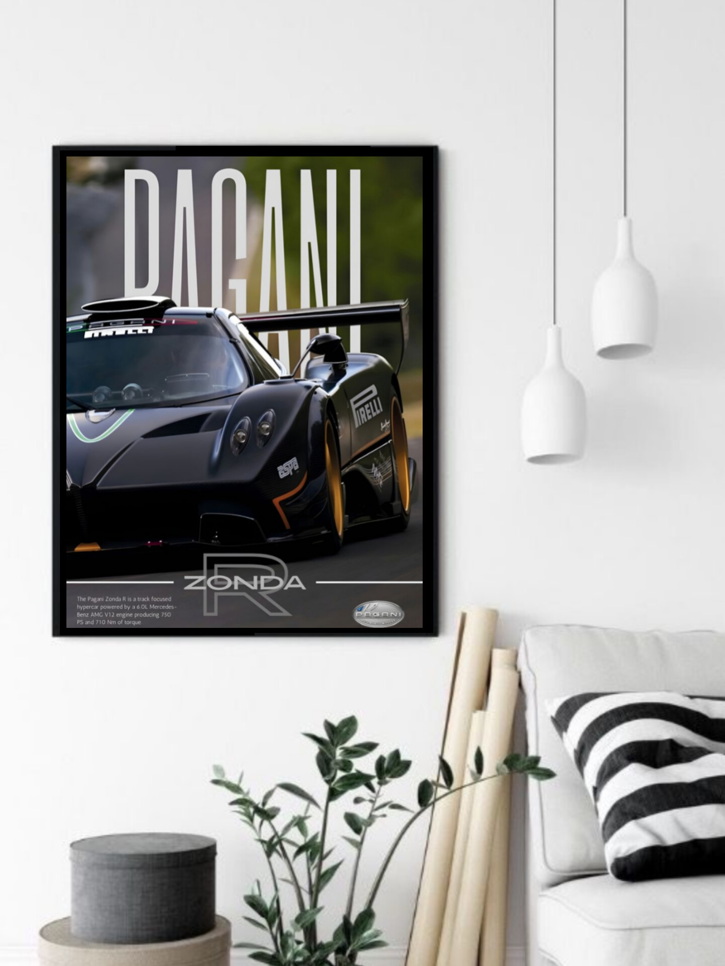 تابلو قاب عکس پاگانی pagani
