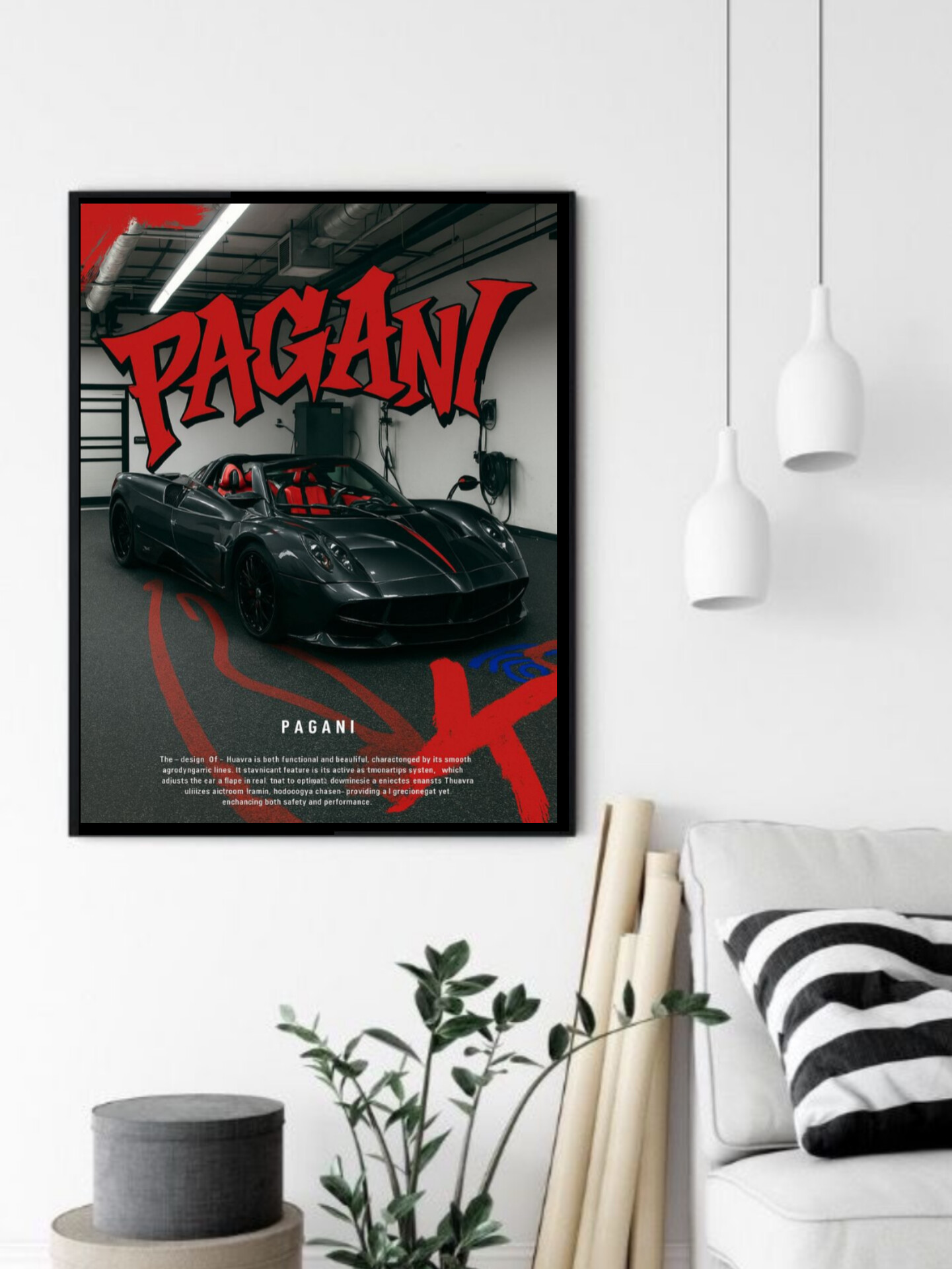 تابلو قاب عکس پاگانی pagani