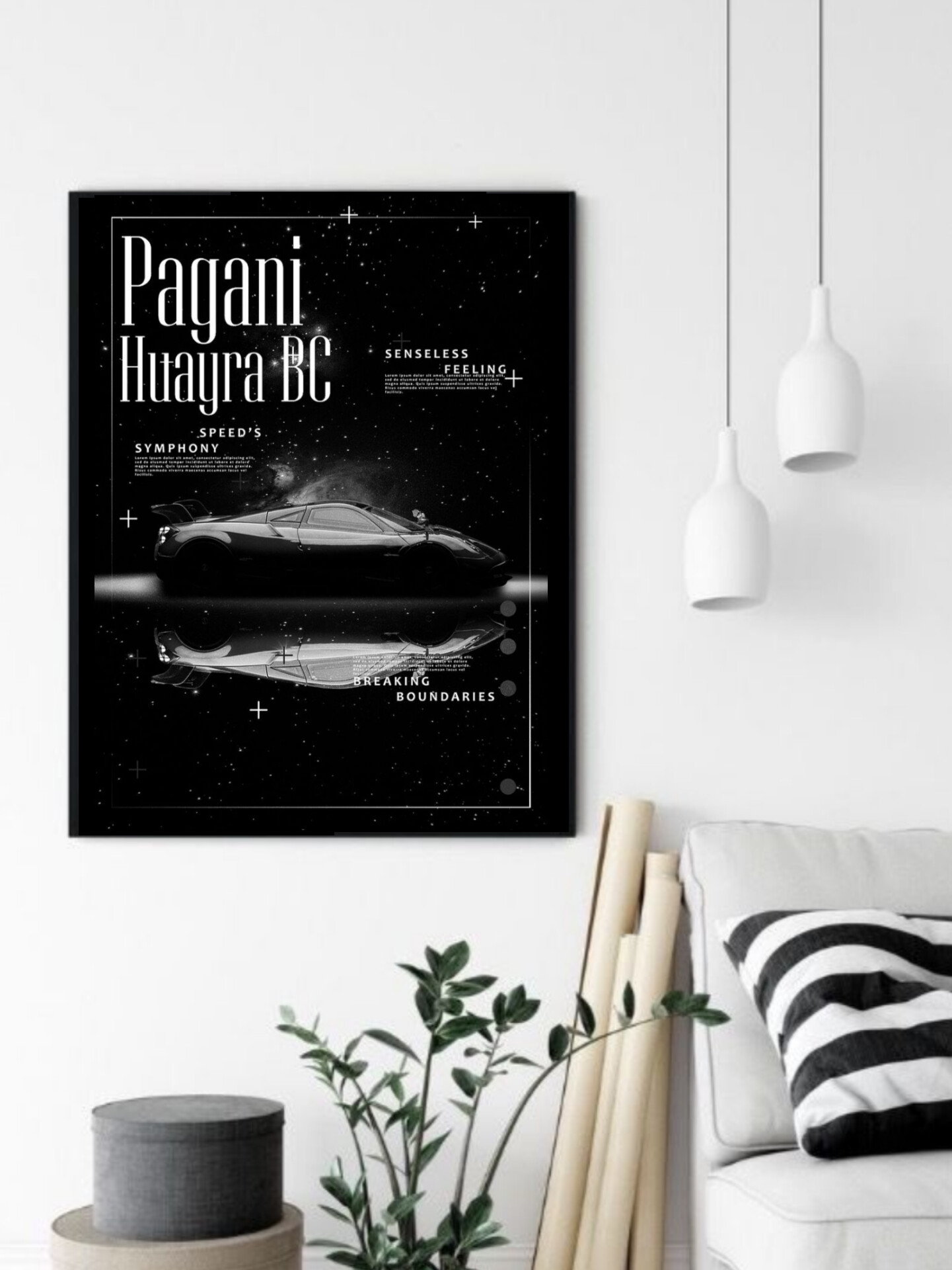 تابلو قاب عکس پاگانی pagani