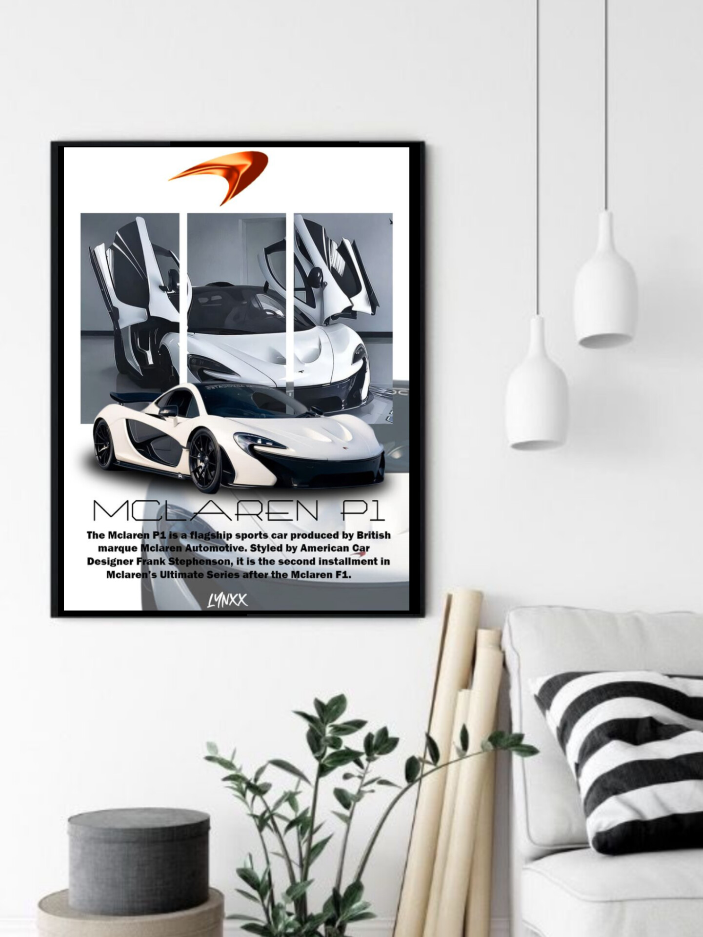 تابلو قاب عکس مک لارن mclaren