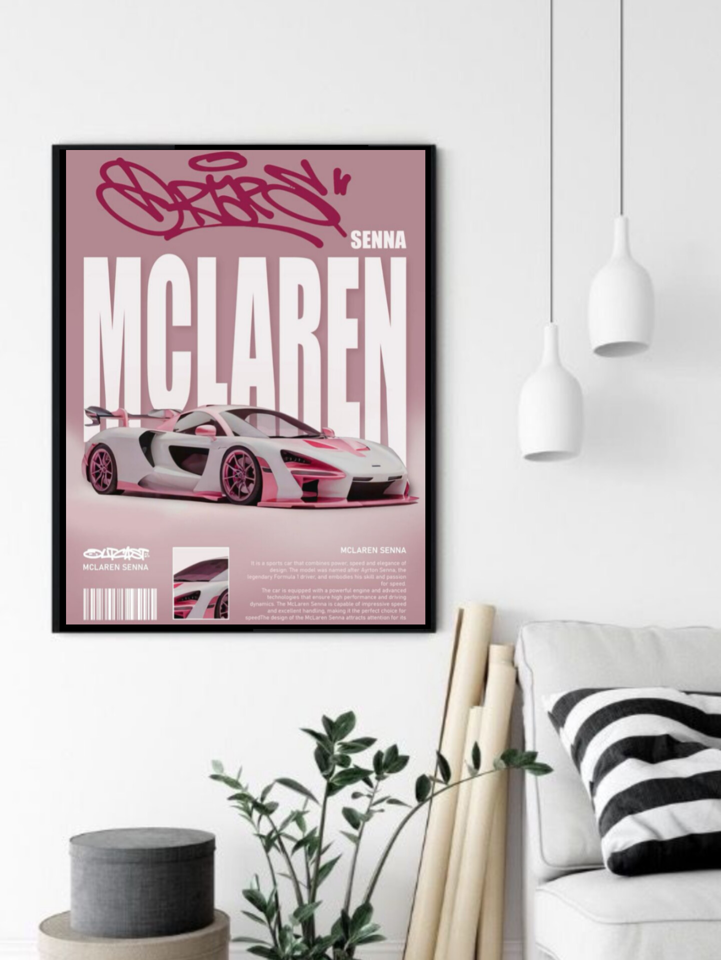 تابلو قاب عکس مک لارن mclaren