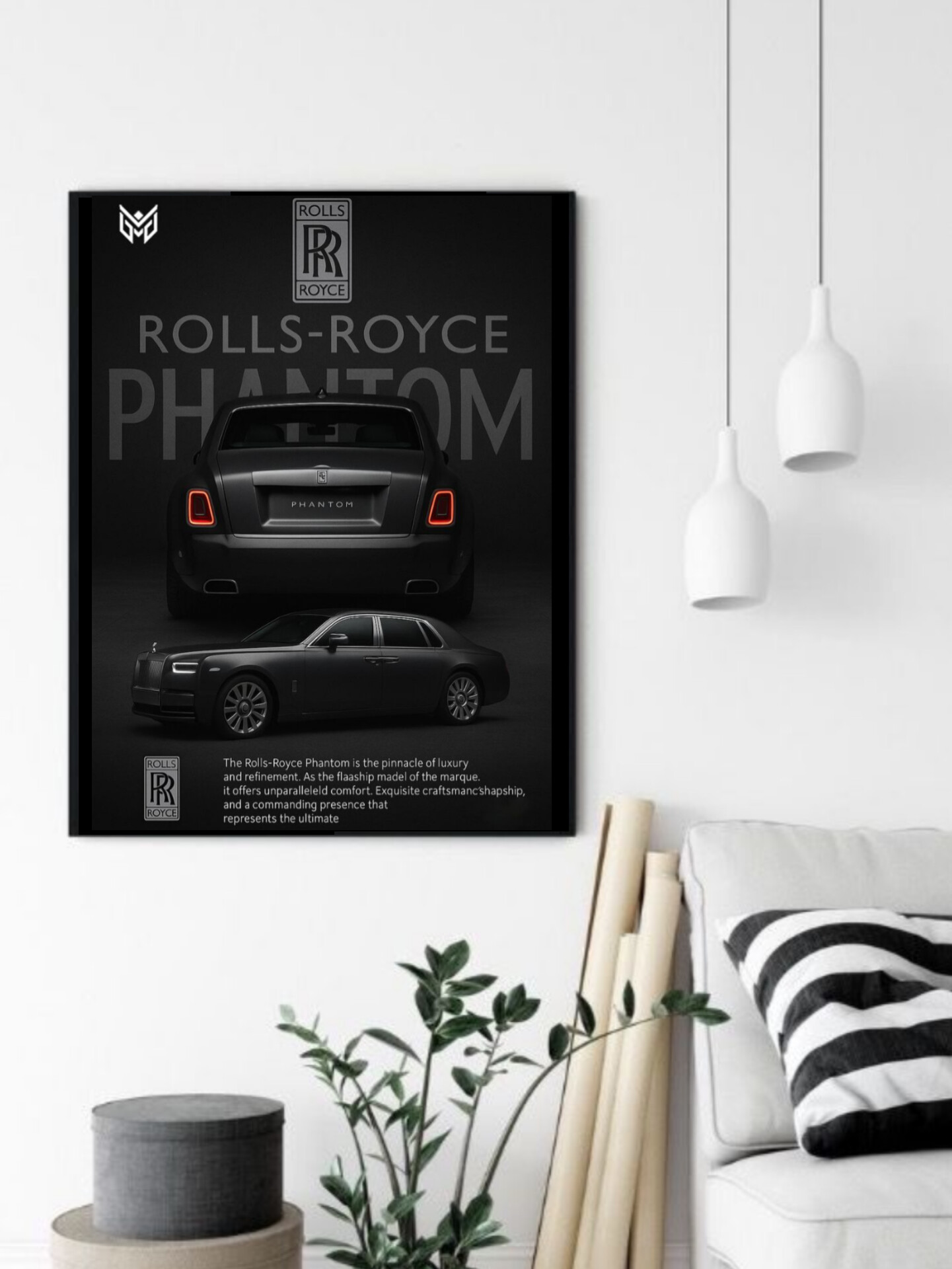 تابلو قاب عکس رولس رویز rolls royce