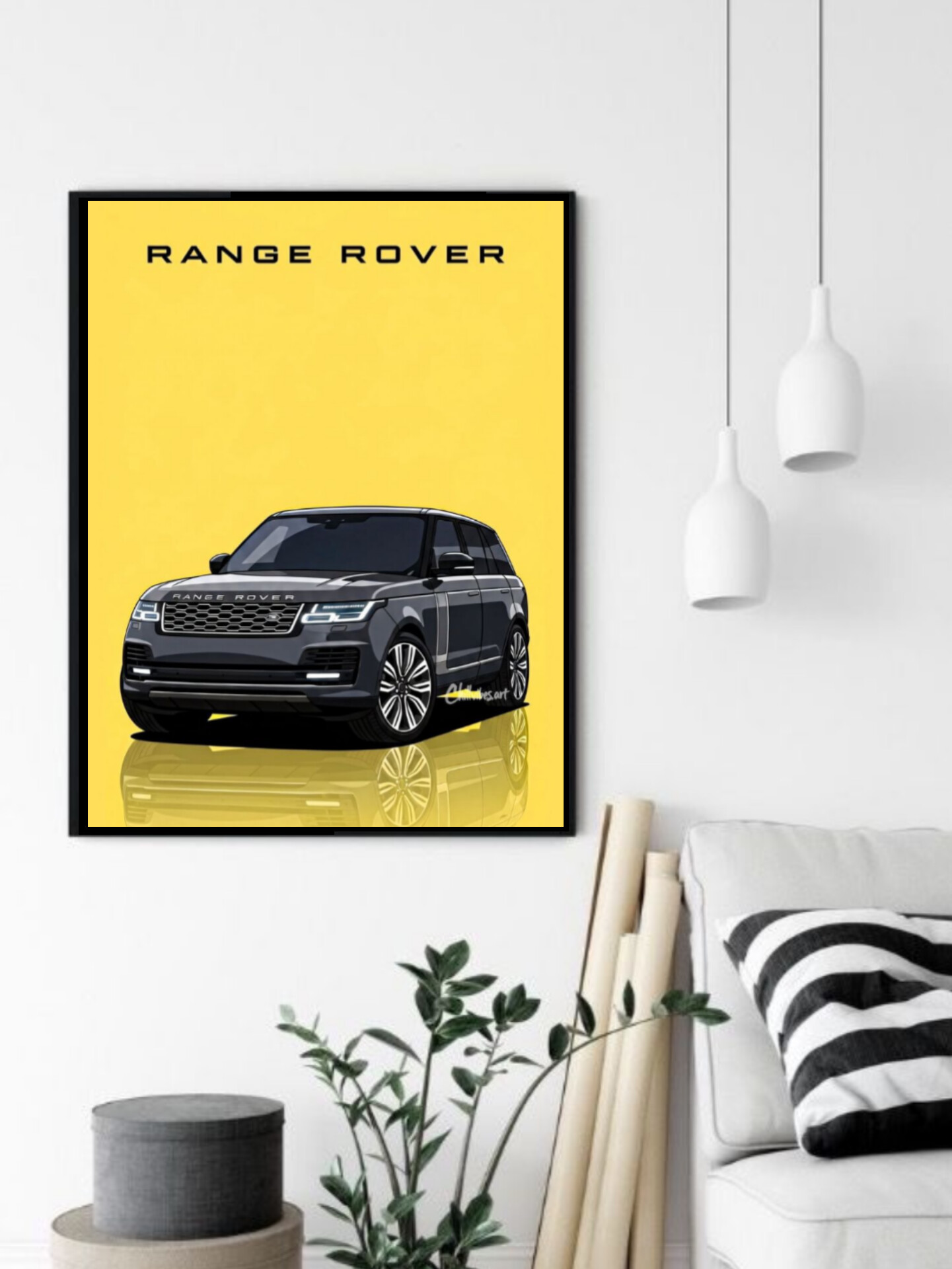 تابلو قاب عکس رنجوور range rover