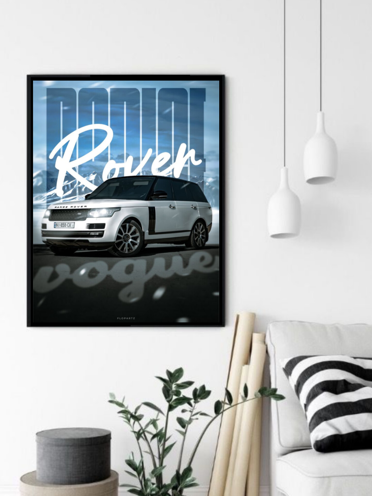 تابلو قاب عکس رنجوور range rover