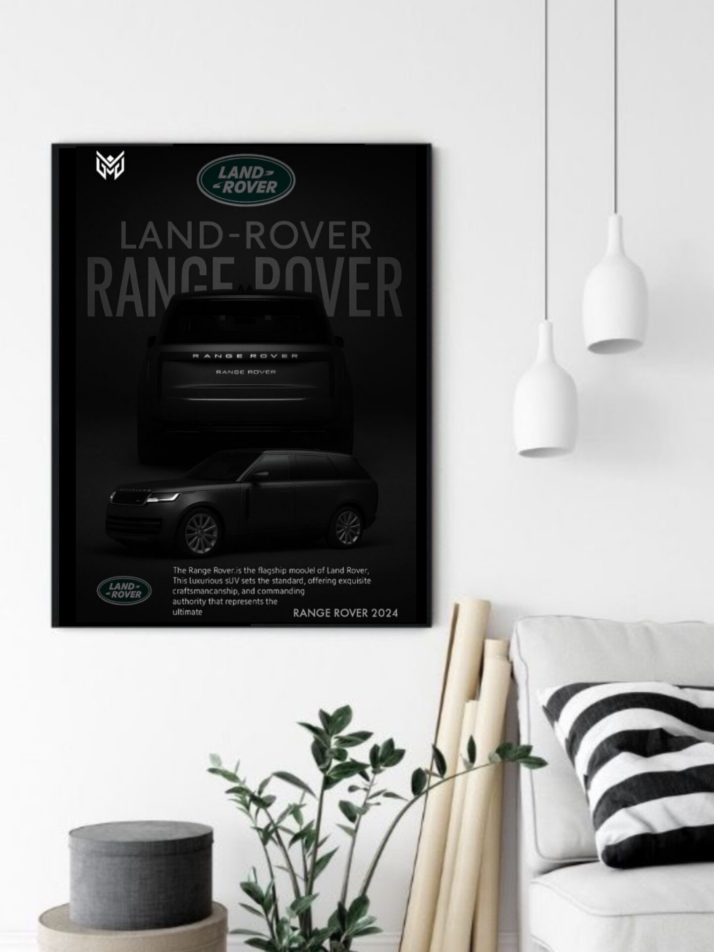 تابلو قاب عکس رنجوور range rover
