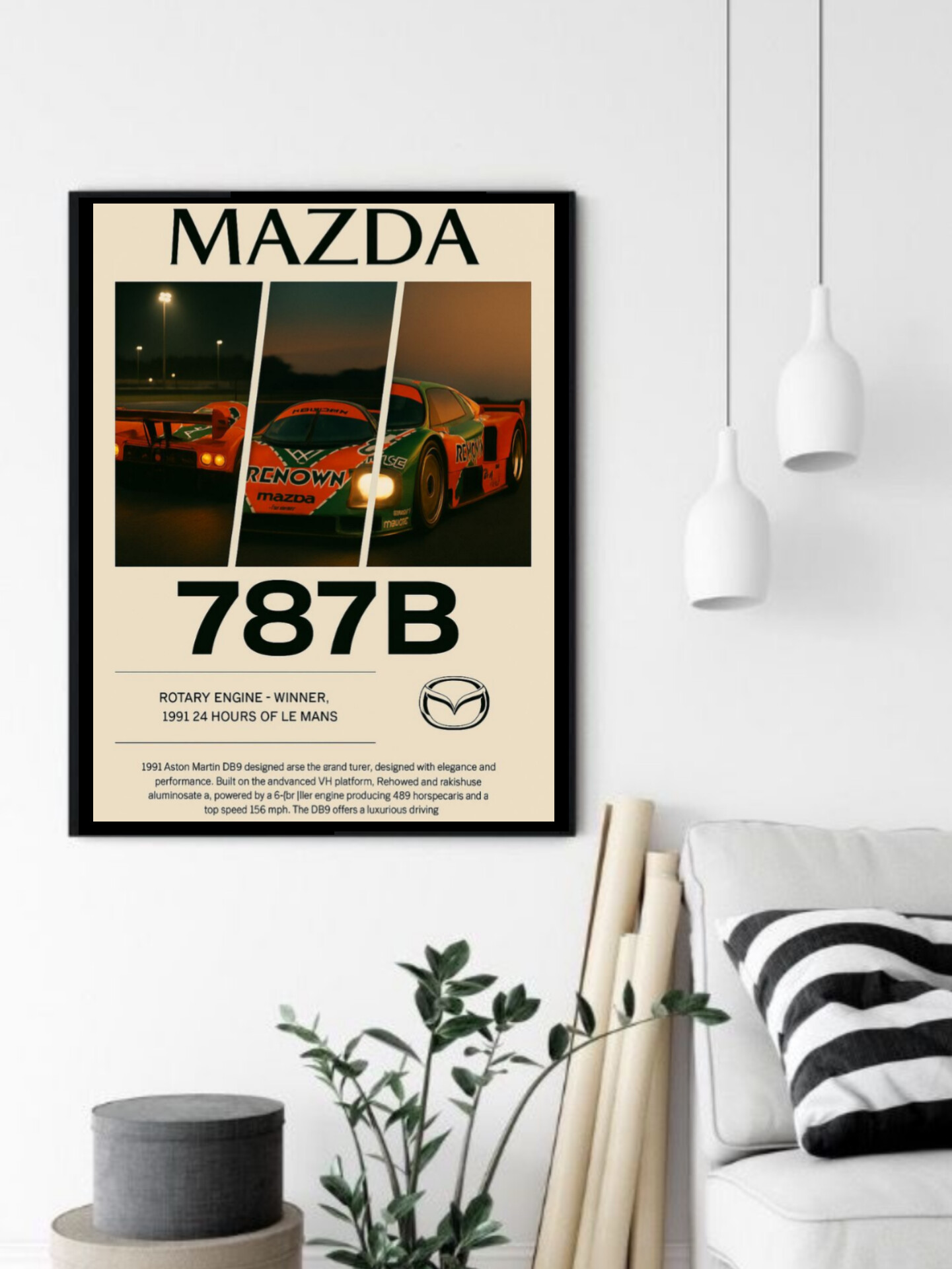 تابلو قاب عکس مزدا mazda