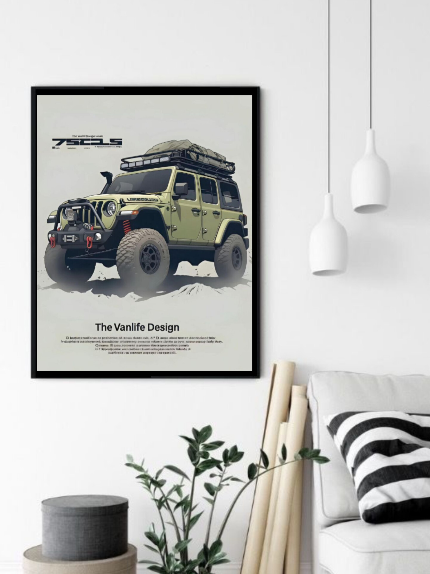 تابلو قاب عکس جیپ jeep