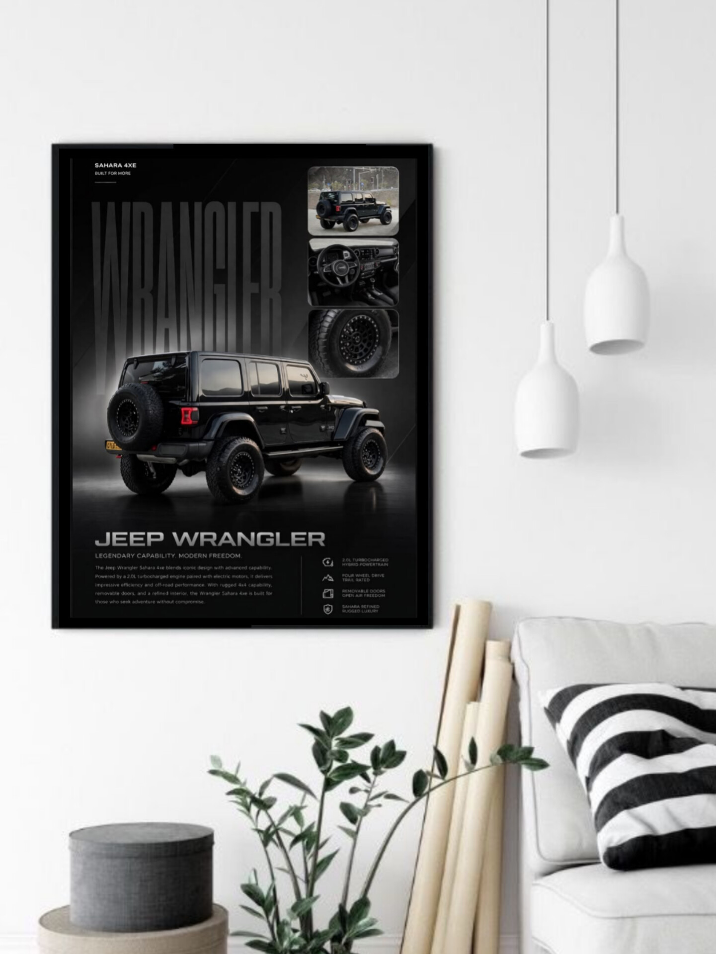 تابلو قاب عکس جیپ jeep