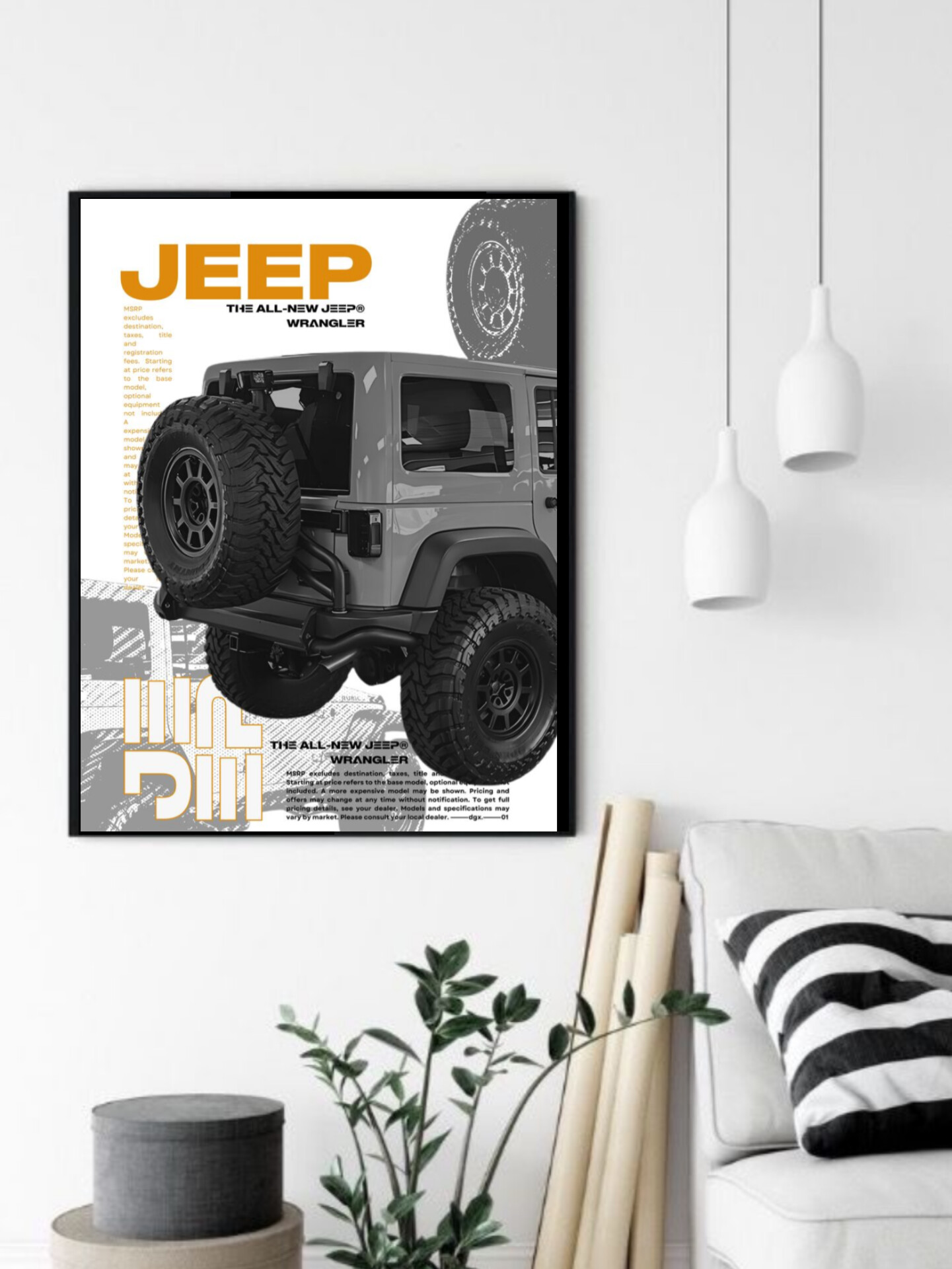 تابلو قاب عکس جیپ jeep