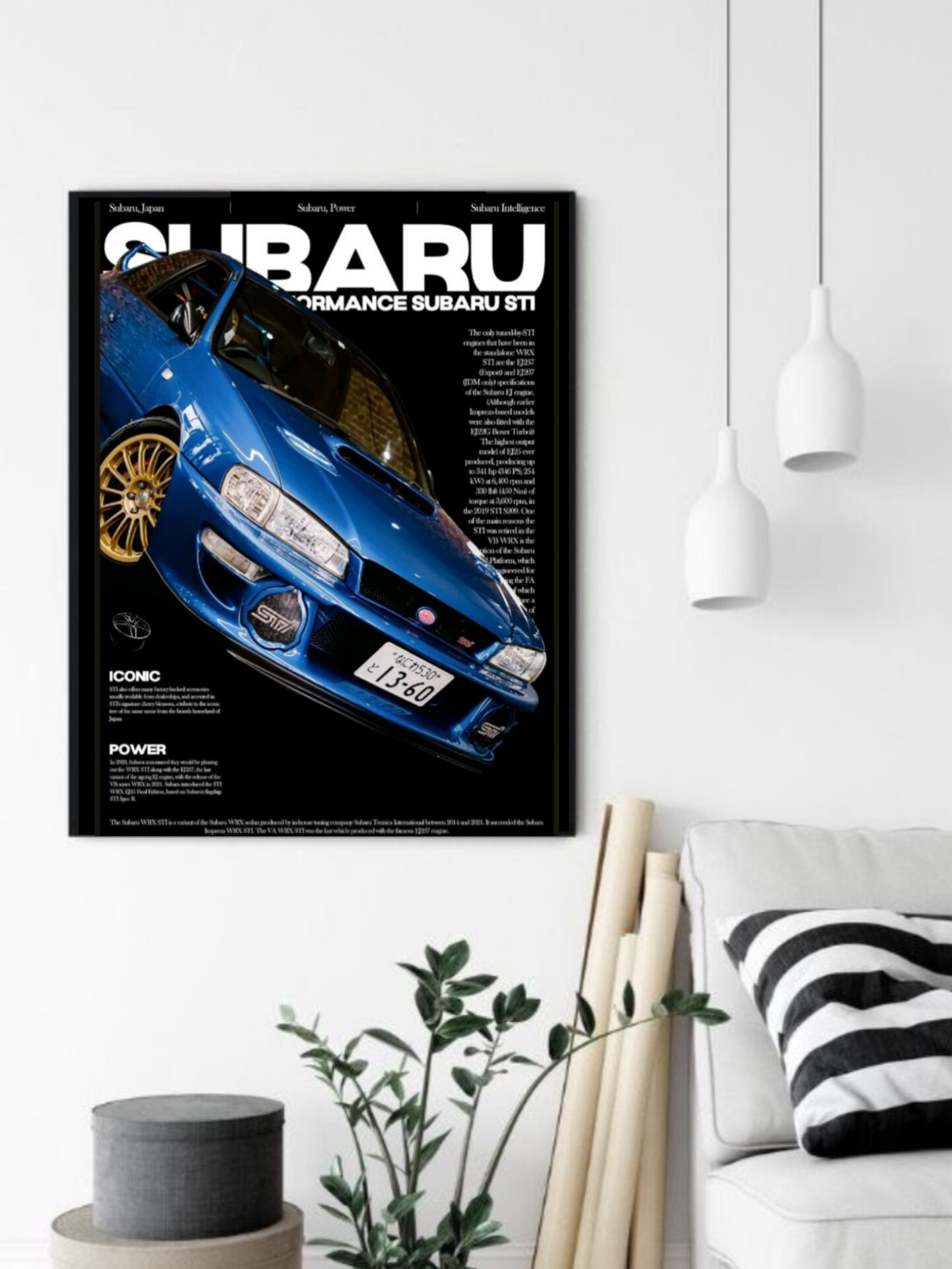 تابلو قاب عکس سوبارو subaru