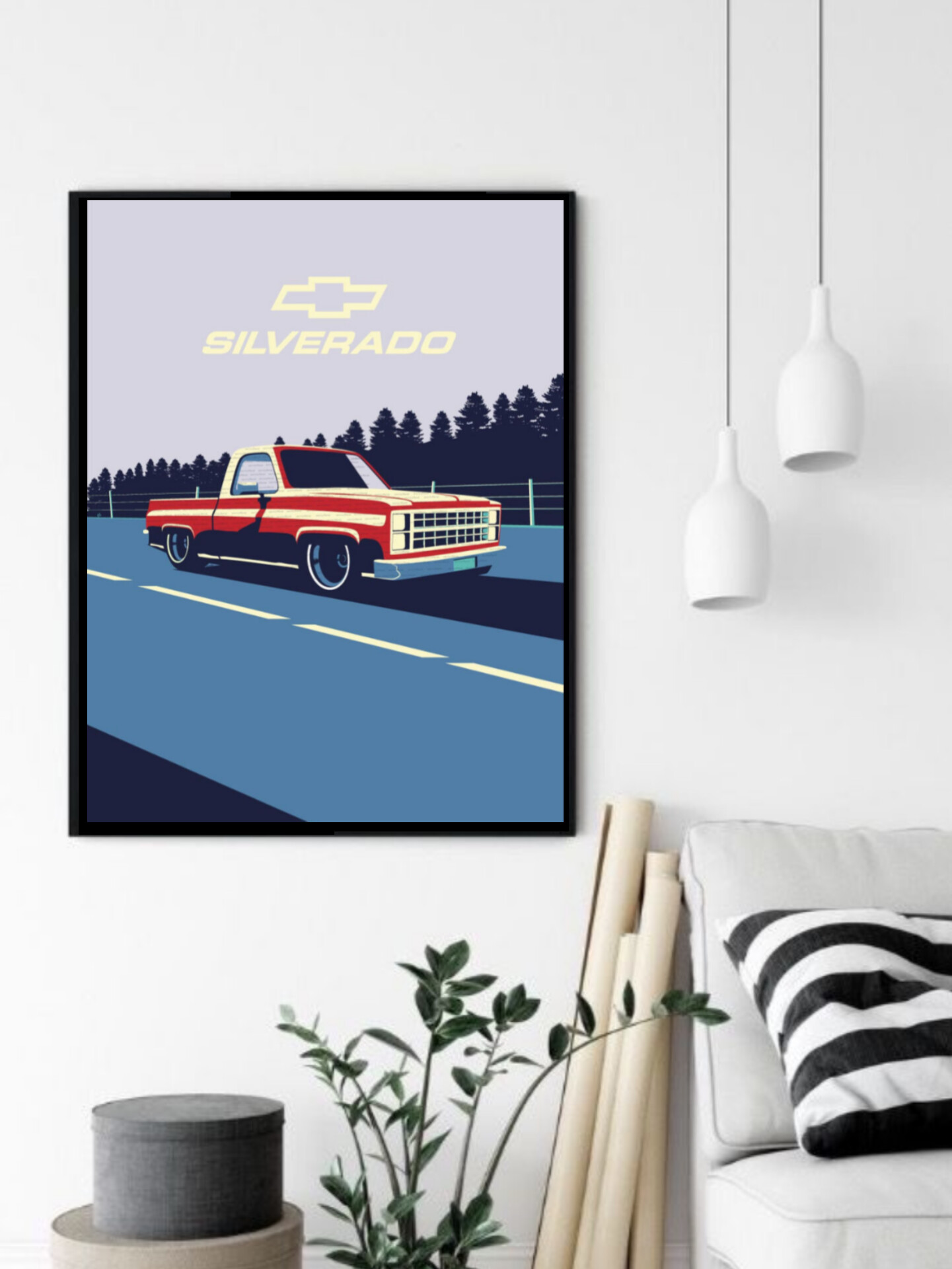 تابلو قاب عکس شورولت chevrolet