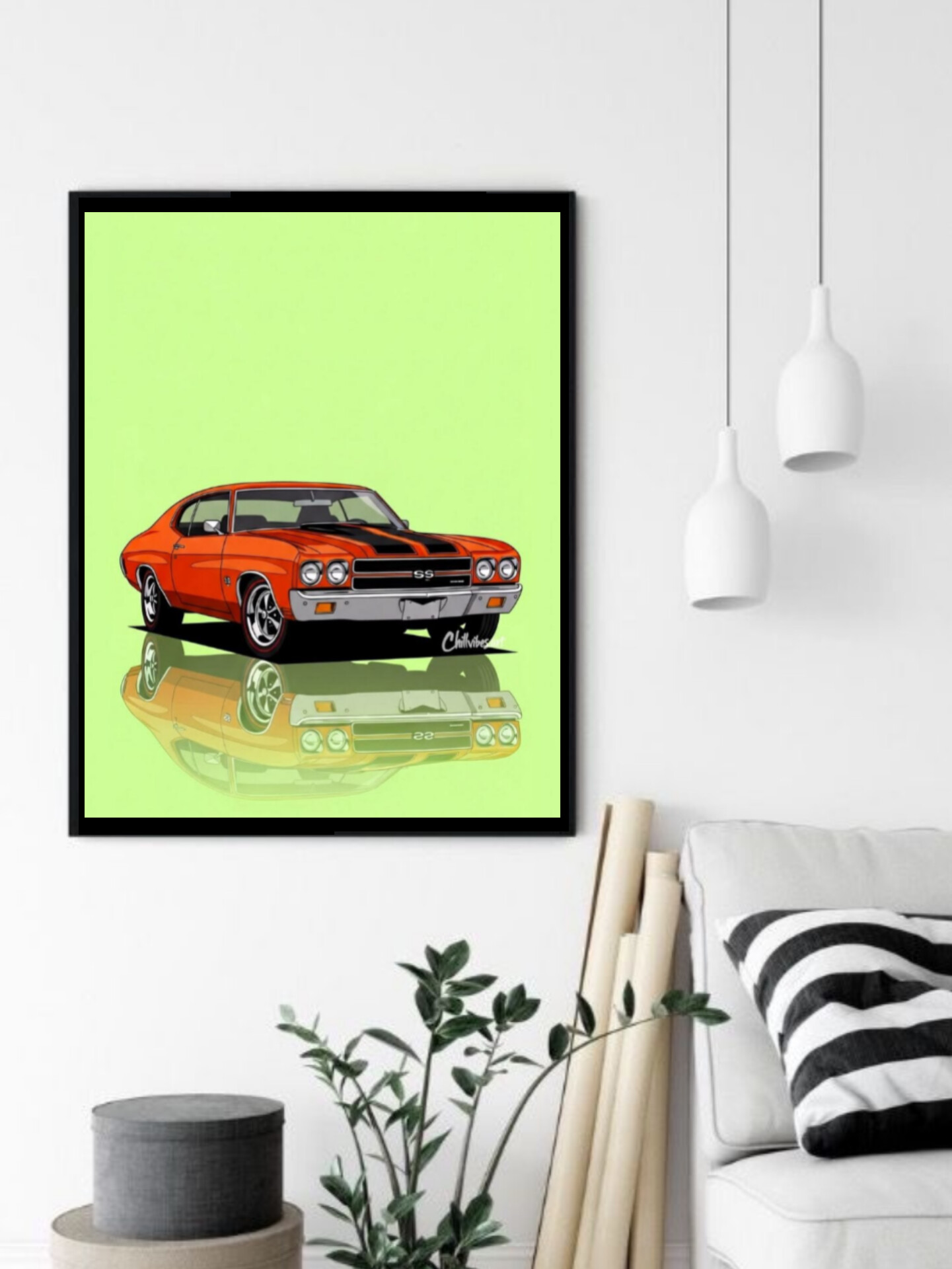 تابلو قاب عکس شورولت chevrolet