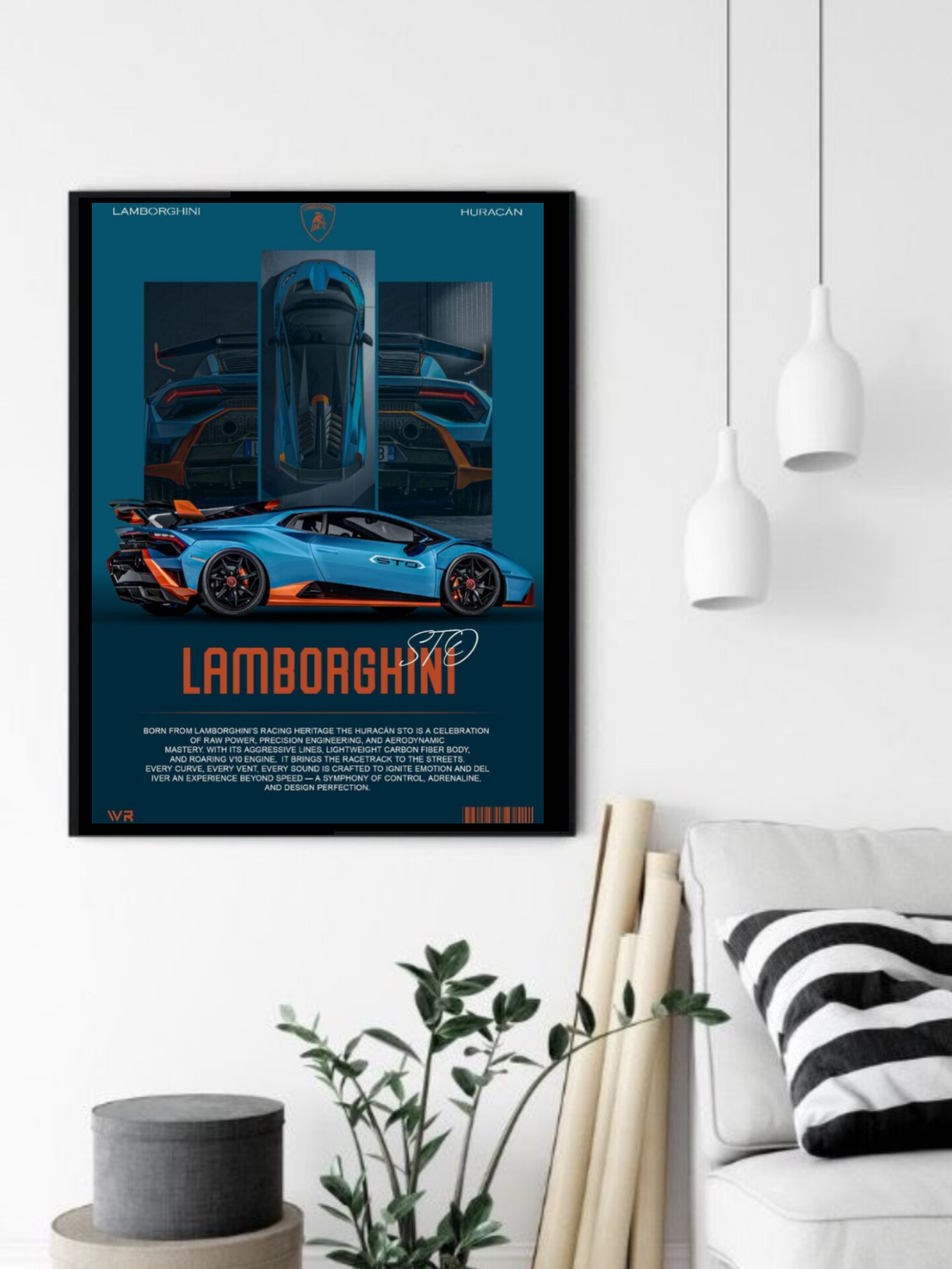 تابلو قاب عکس لامبورگینی lamborghini