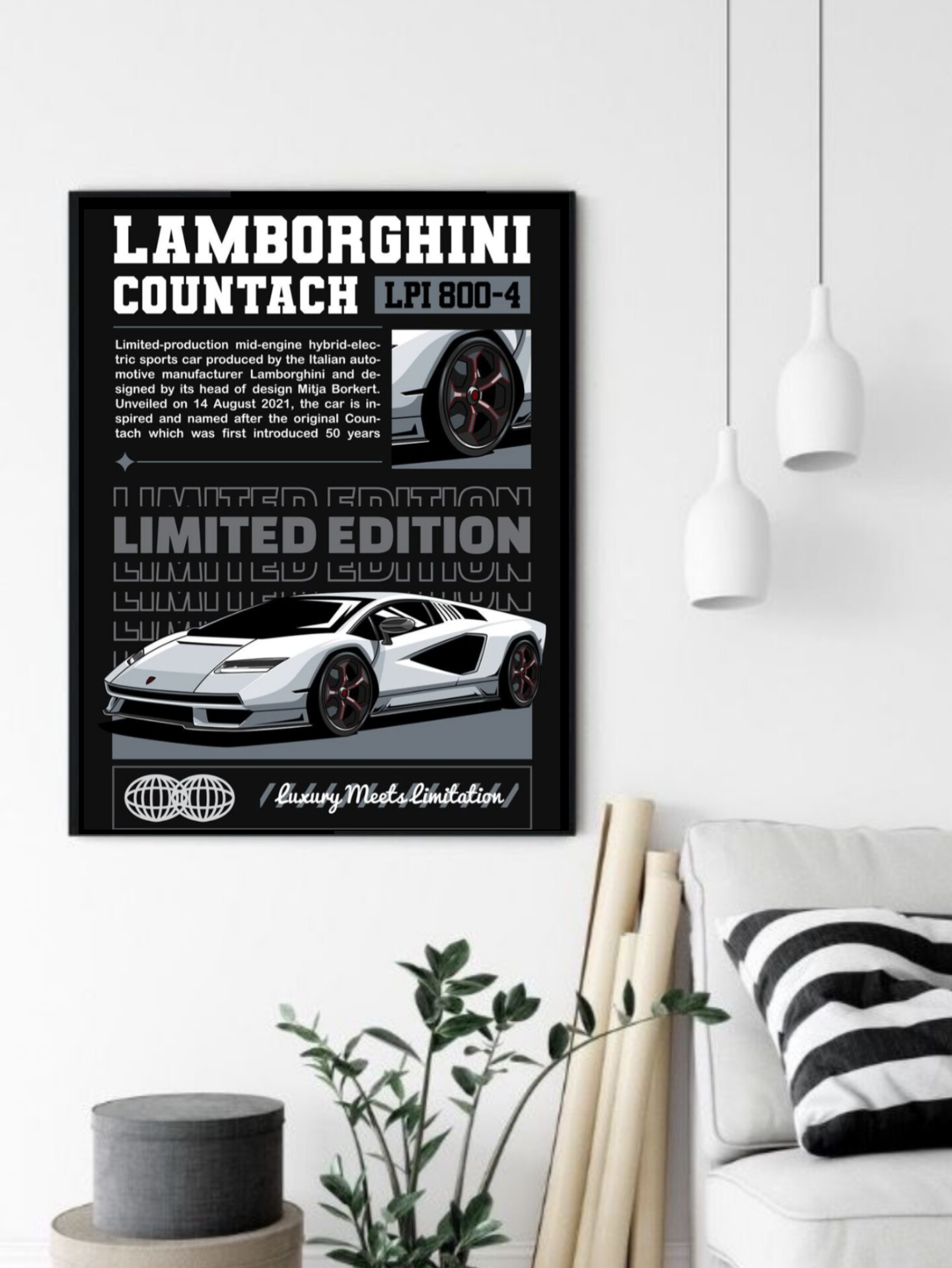 تابلو قاب عکس لامبورگینی lamborghini