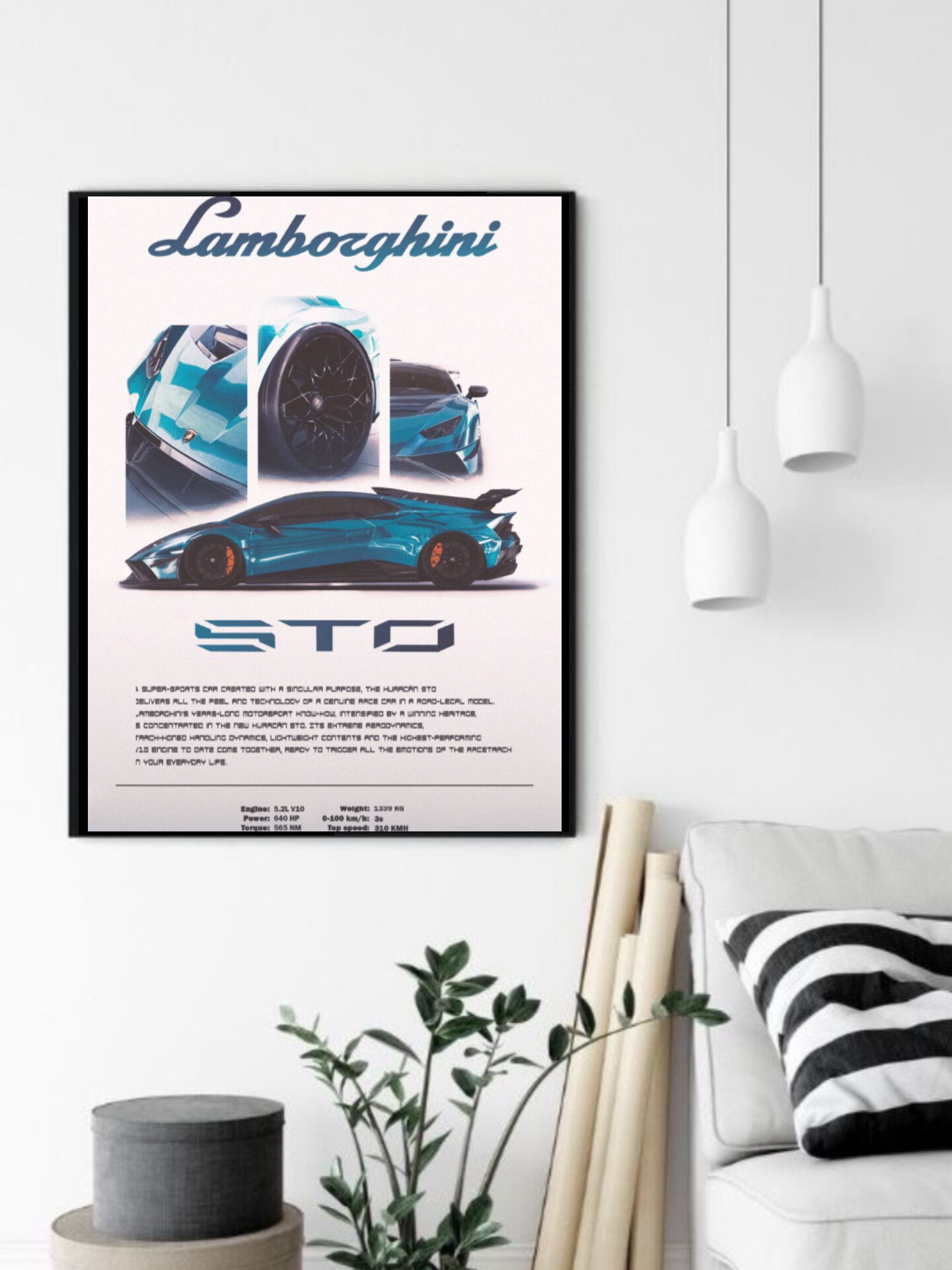 تابلو قاب عکس لامبورگینی lamborghini