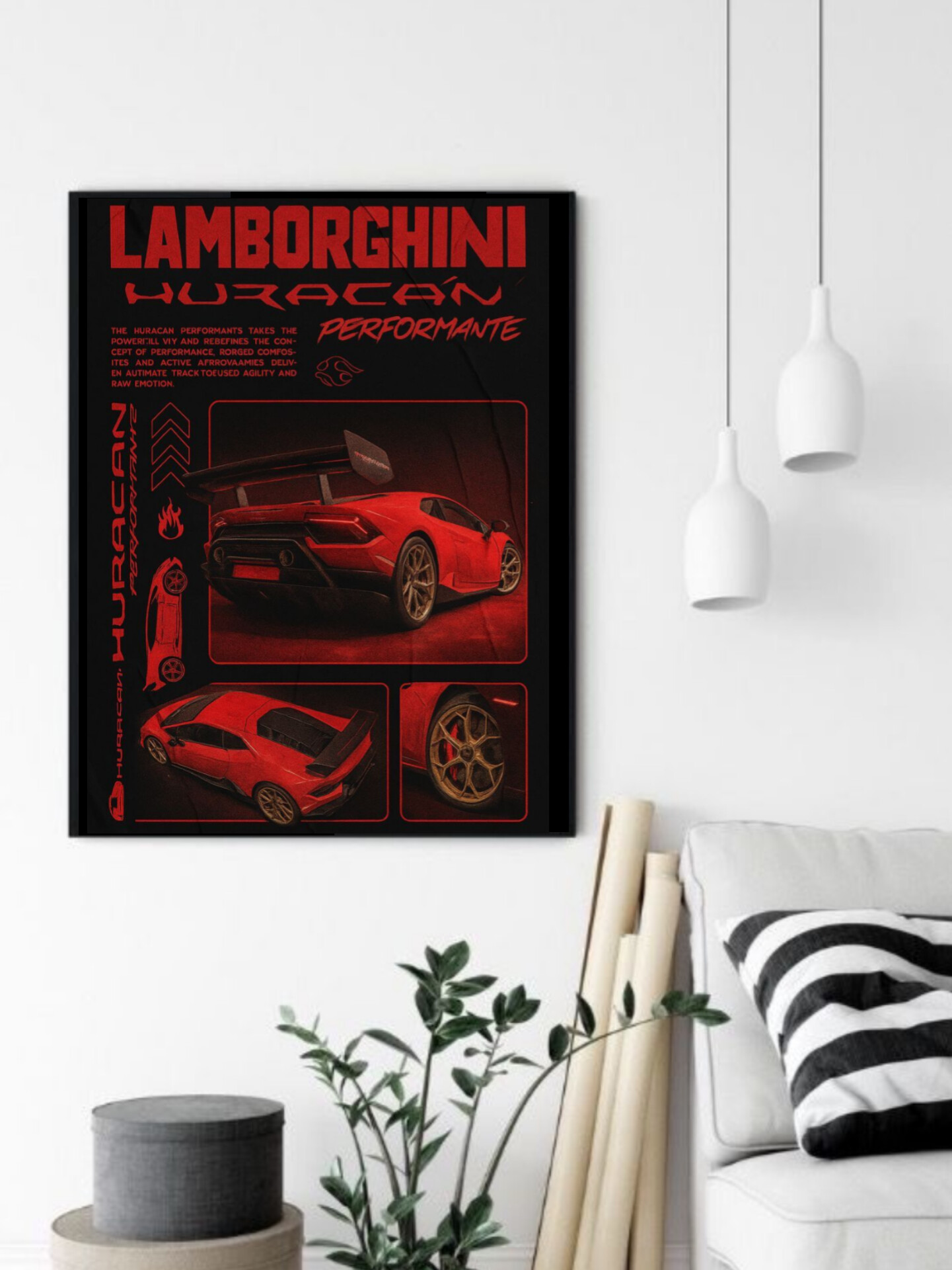 تابلو قاب عکس لامبورگینی lamborghini