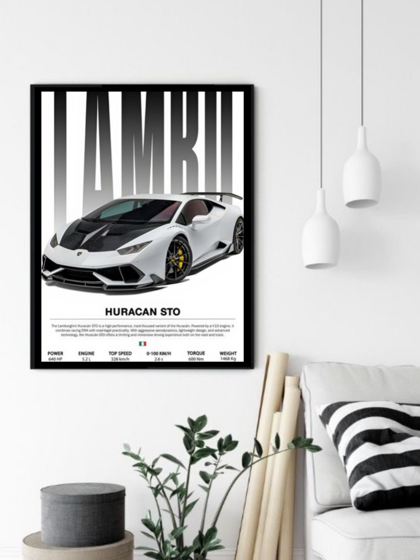 تابلو قاب عکس لامبورگینی lamborghini