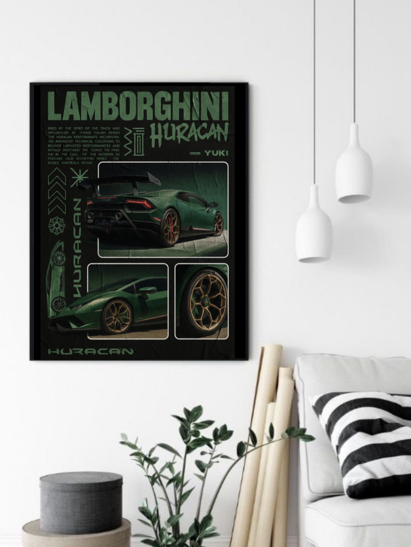 تابلو قاب عکس لامبورگینی lamborghini