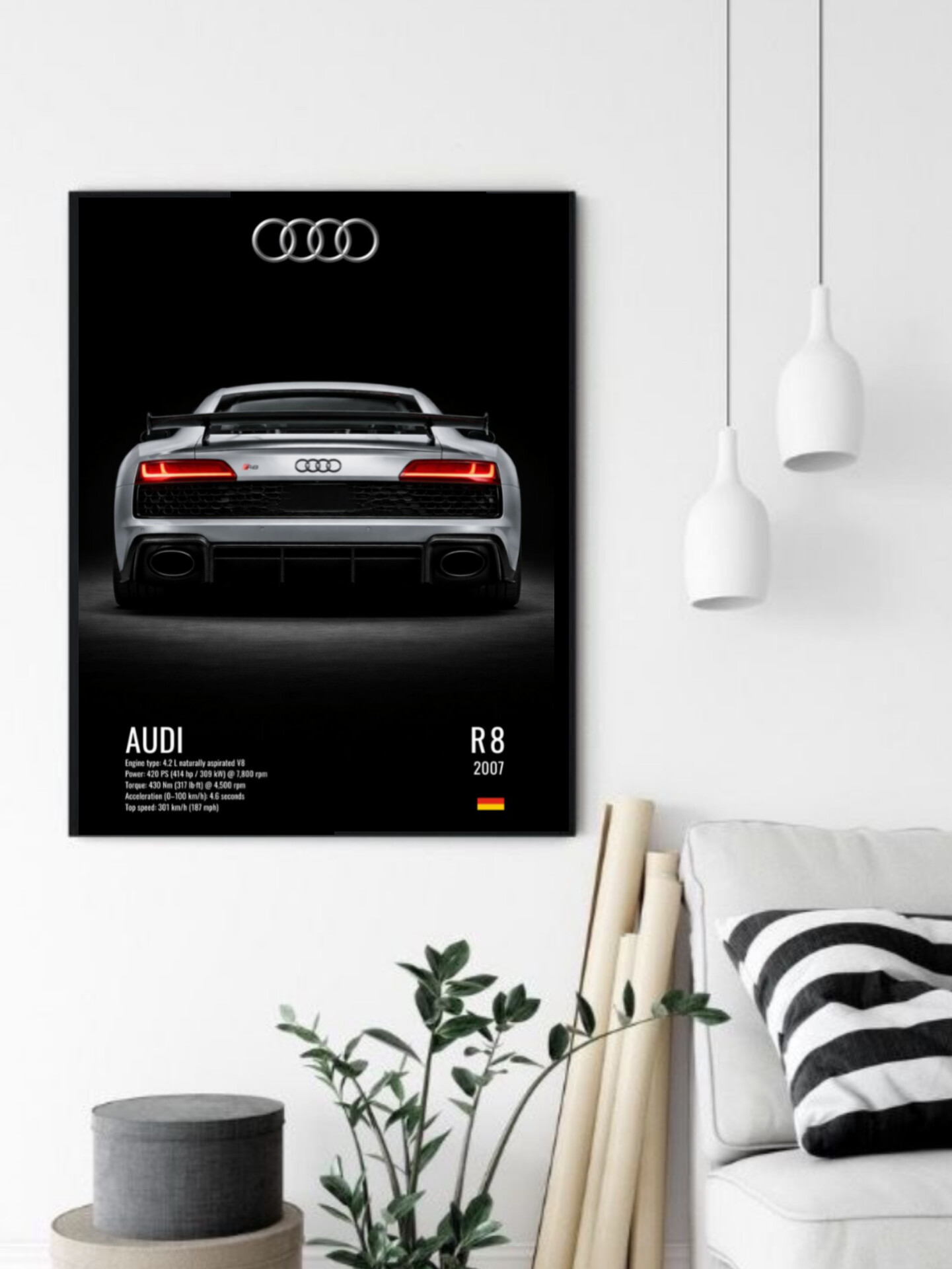 تابلو قاب عکس آئودی audi
