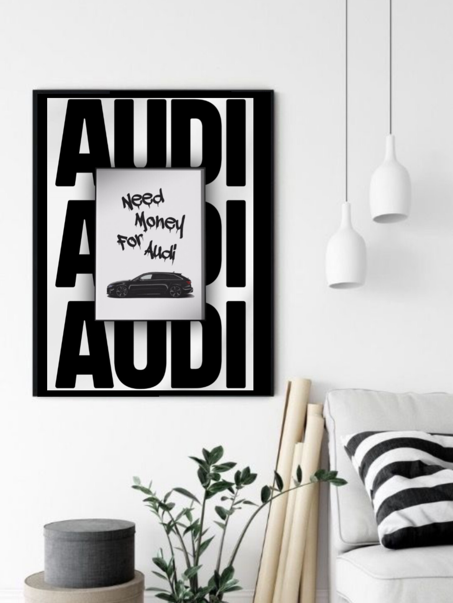 تابلو قاب عکس آئودی audi